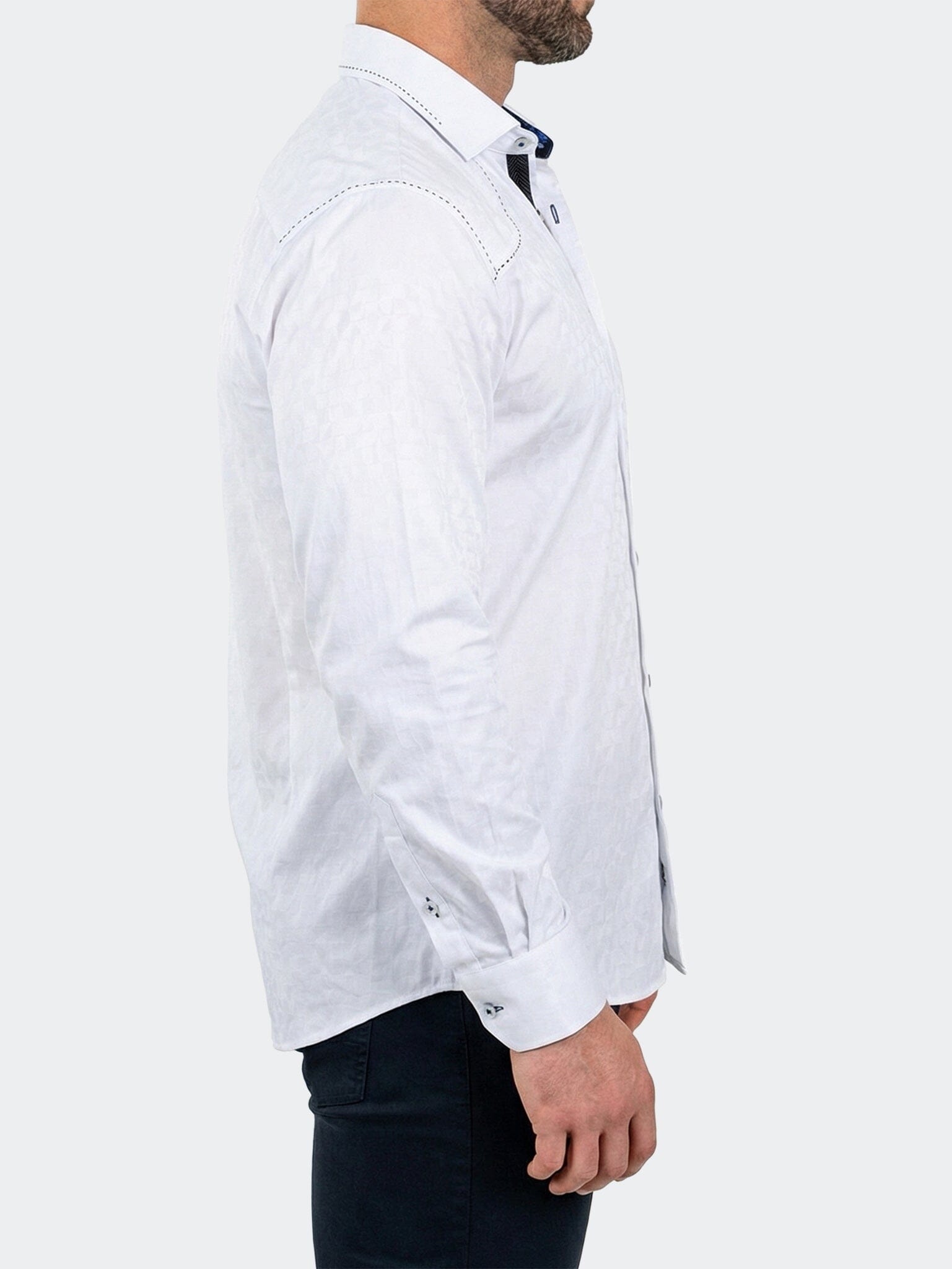 Punto Dress Shirt LS Woven Unknown0017 White
