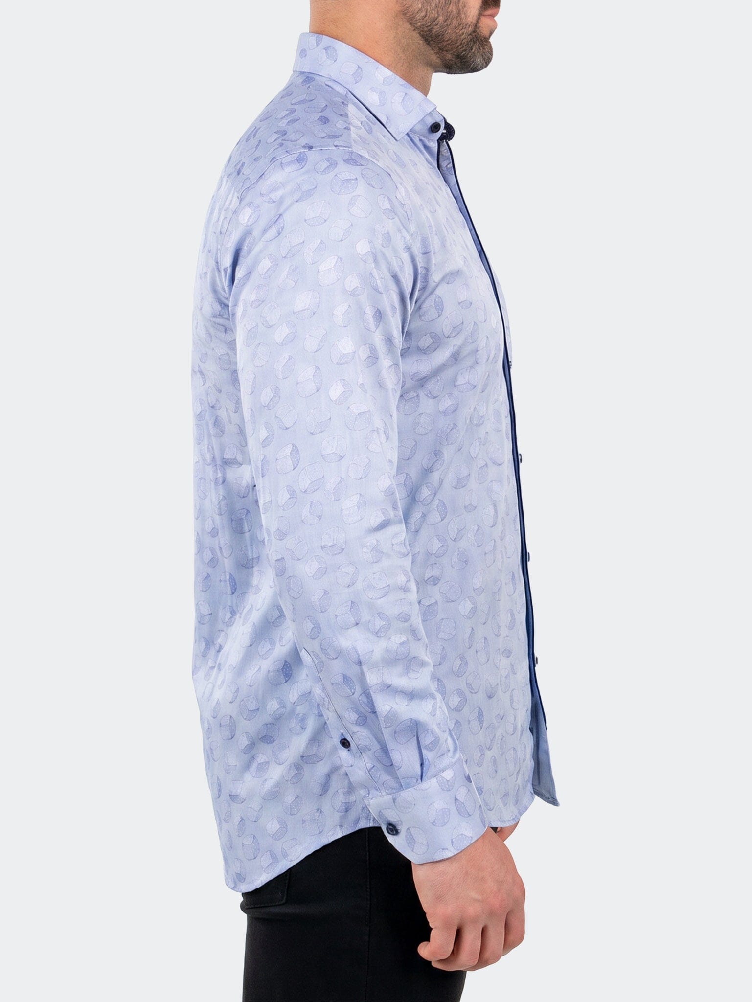 Fibonacci Dress Shirt LS Woven Unknown0046 Grey