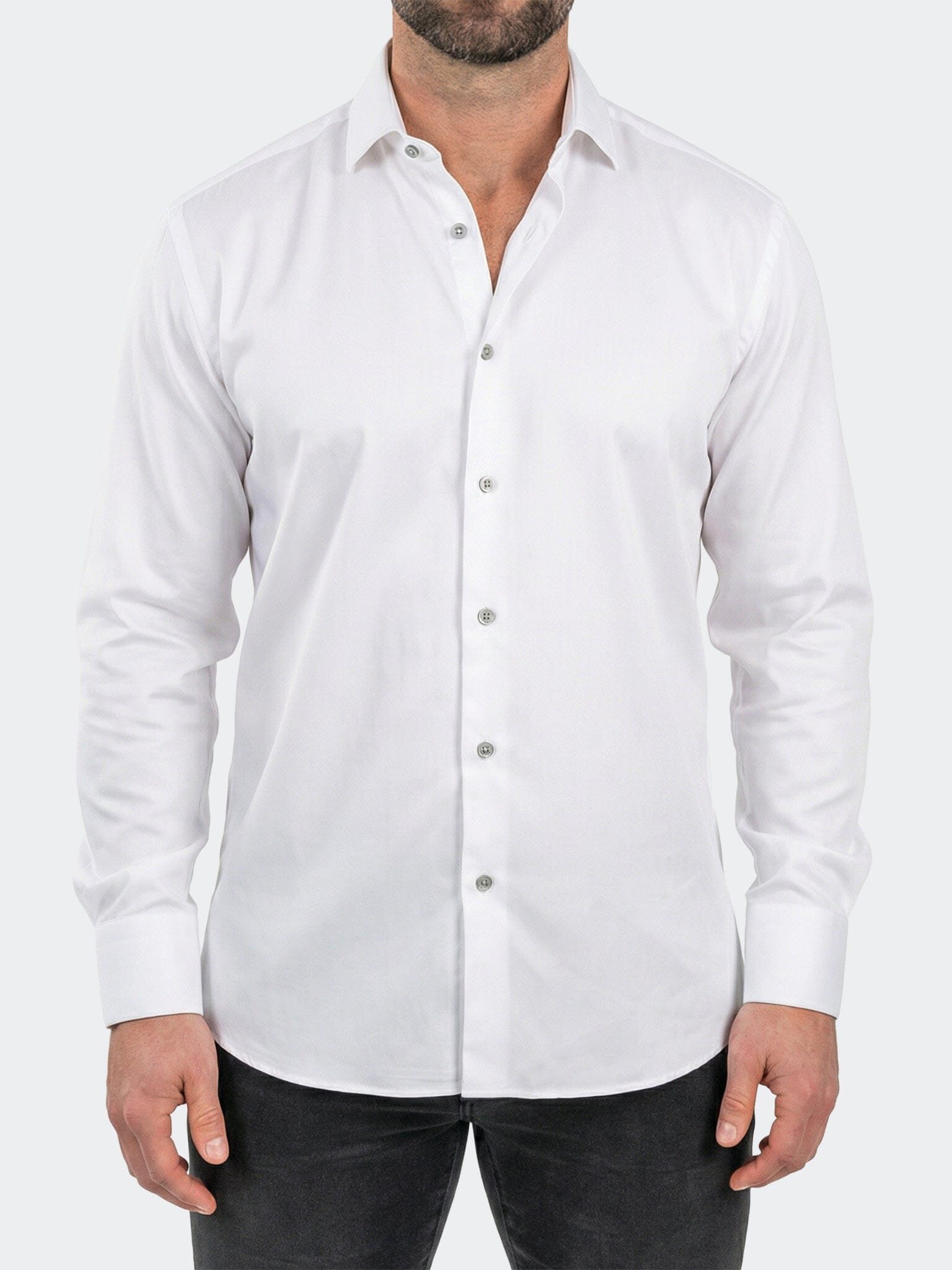 Fibonacci Dress Shirt LS Woven Unknown0075 White