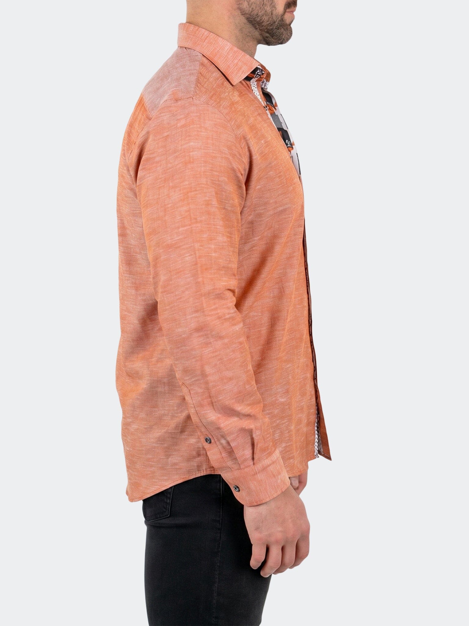 Fibonacci Dress Shirt LS Woven Unknown0110 Orange