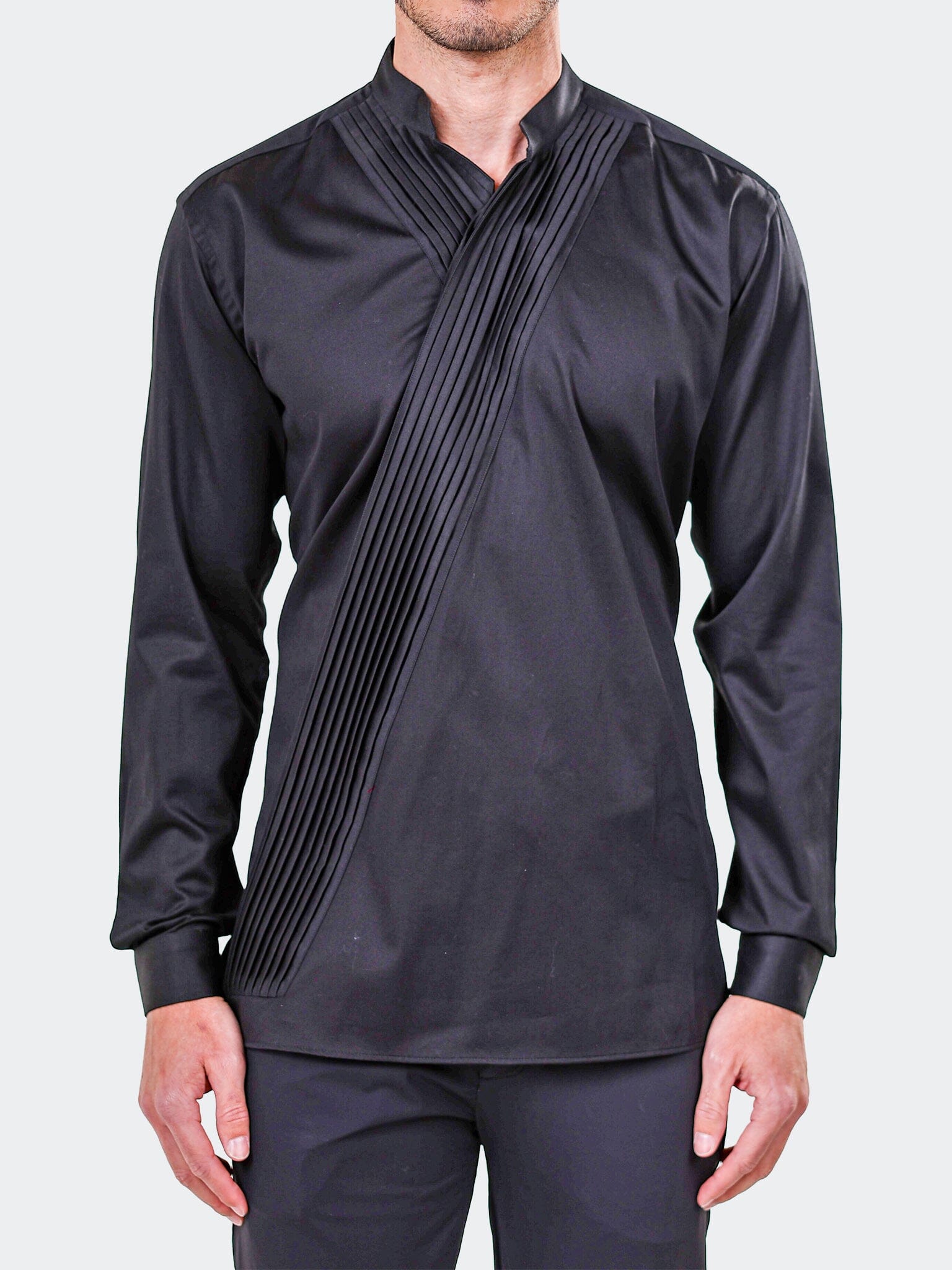 Kymono Dress Shirt LS Woven Unknown0115 Black