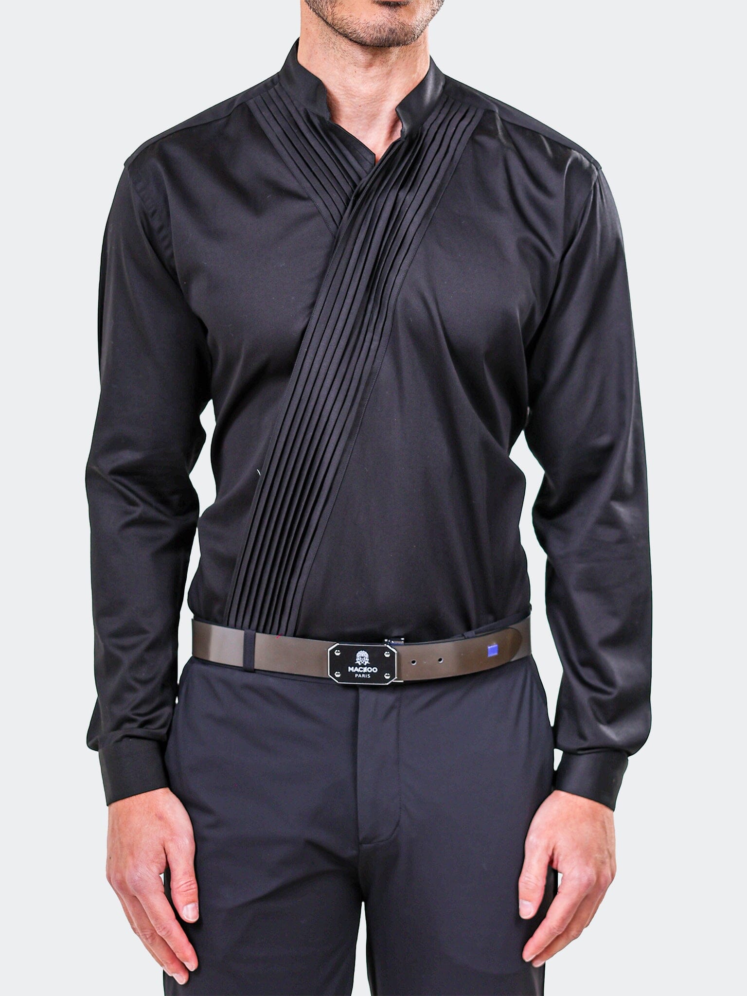 Kymono Dress Shirt LS Woven Unknown0115 Black