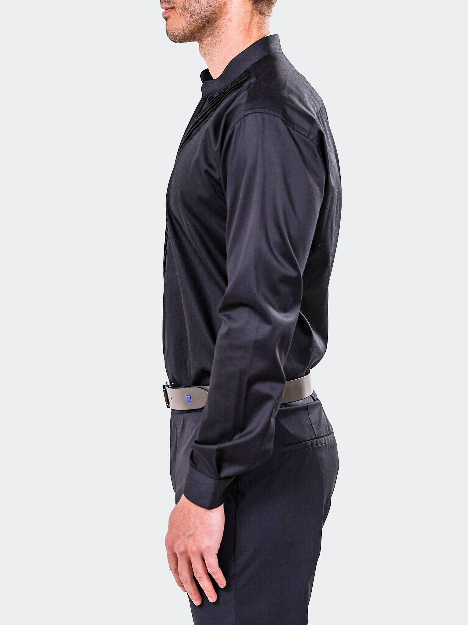 Kymono Dress Shirt LS Woven Unknown0115 Black
