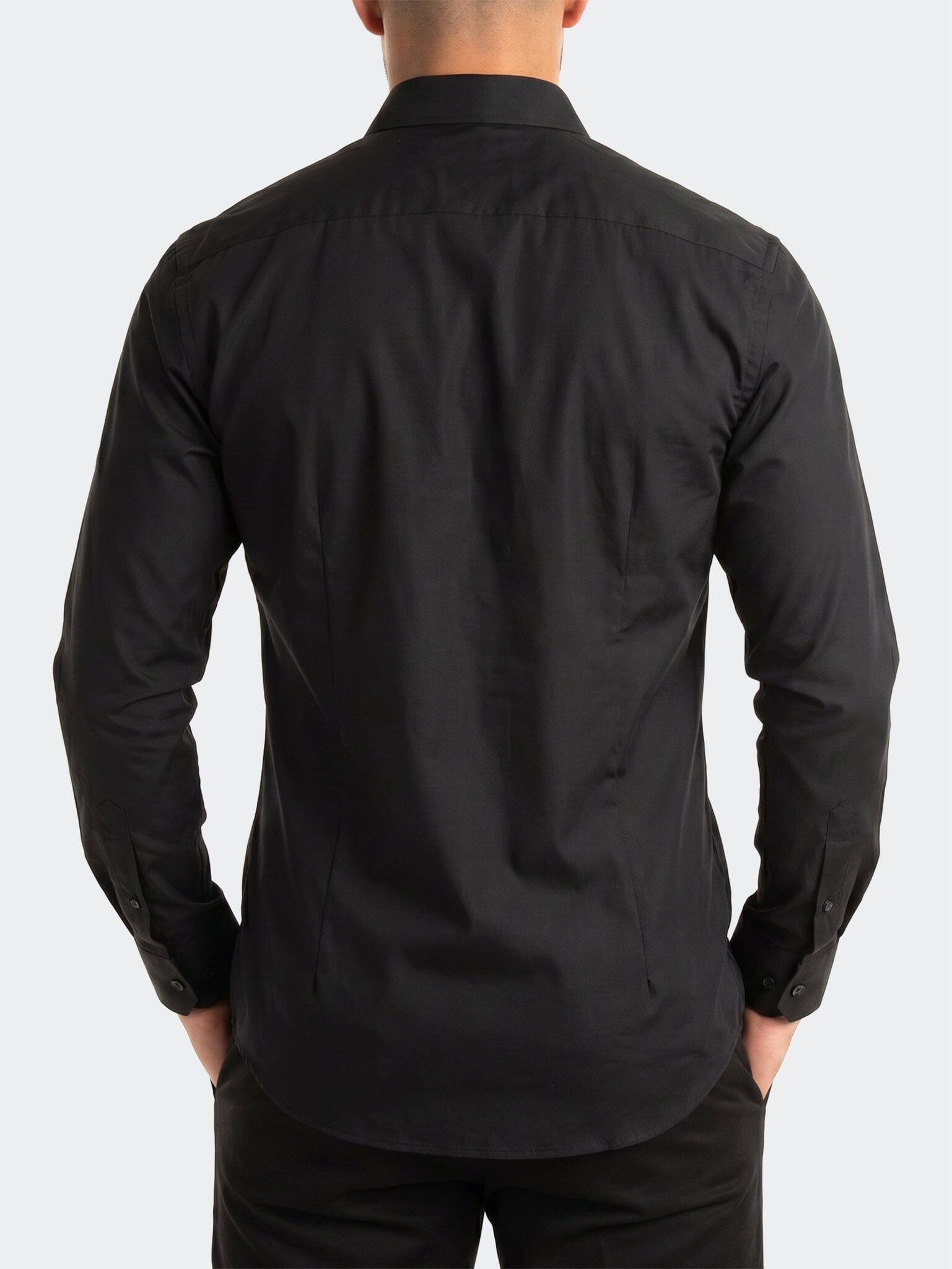 Stone Dollar Dress Shirt LS Woven Unknown0118 Black