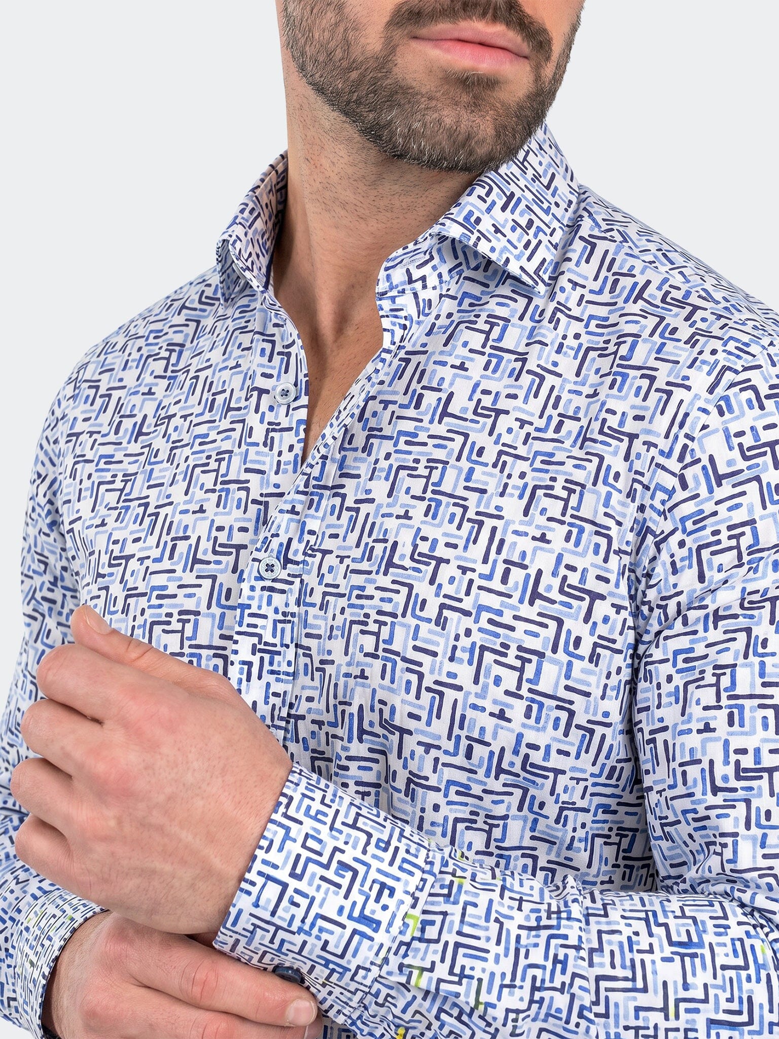 Fibonacci Dress Shirt LS Woven Unknown0220 White