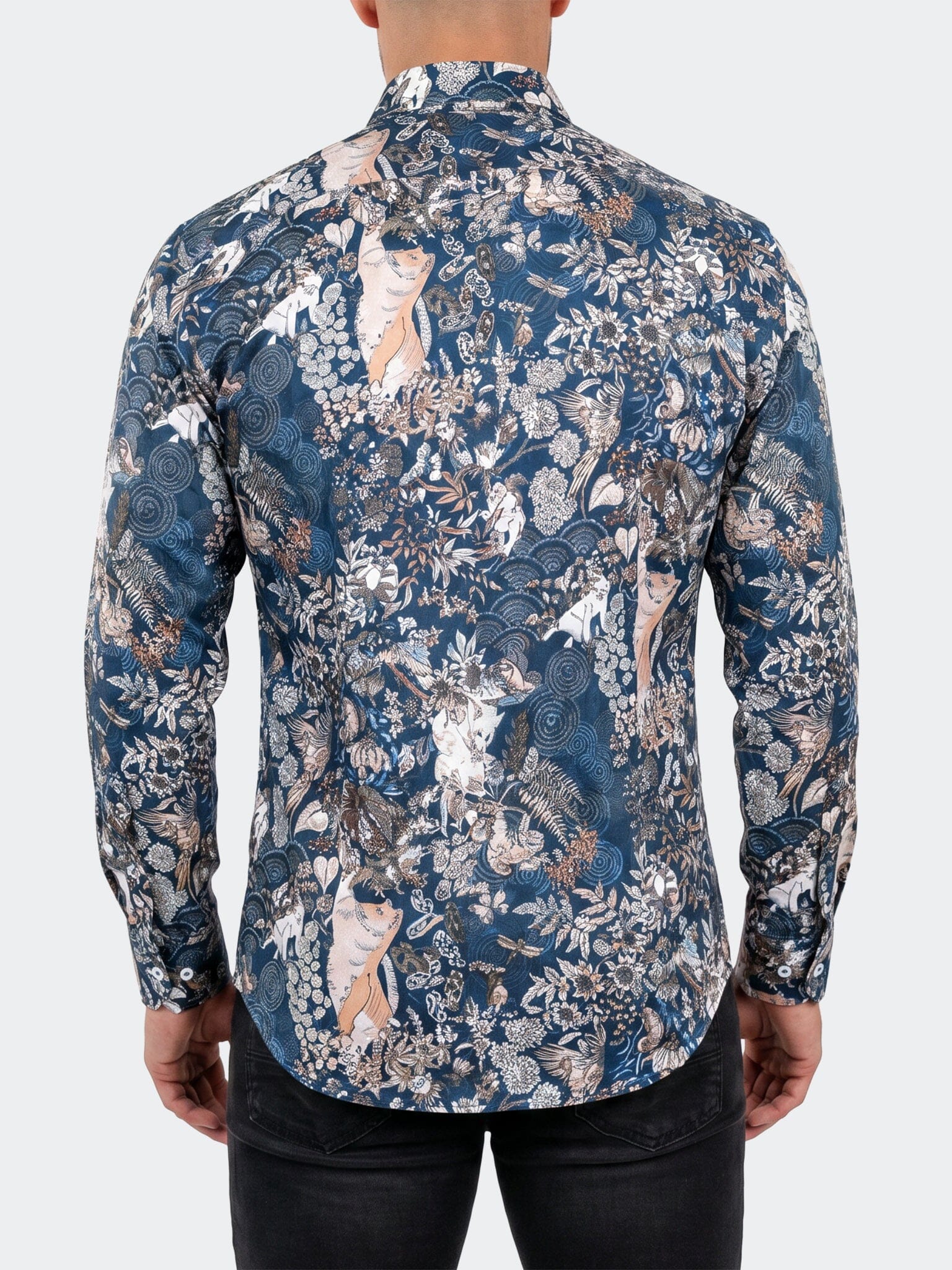 Fibonacci Dress Shirt LS Woven Unknown0229 Blue