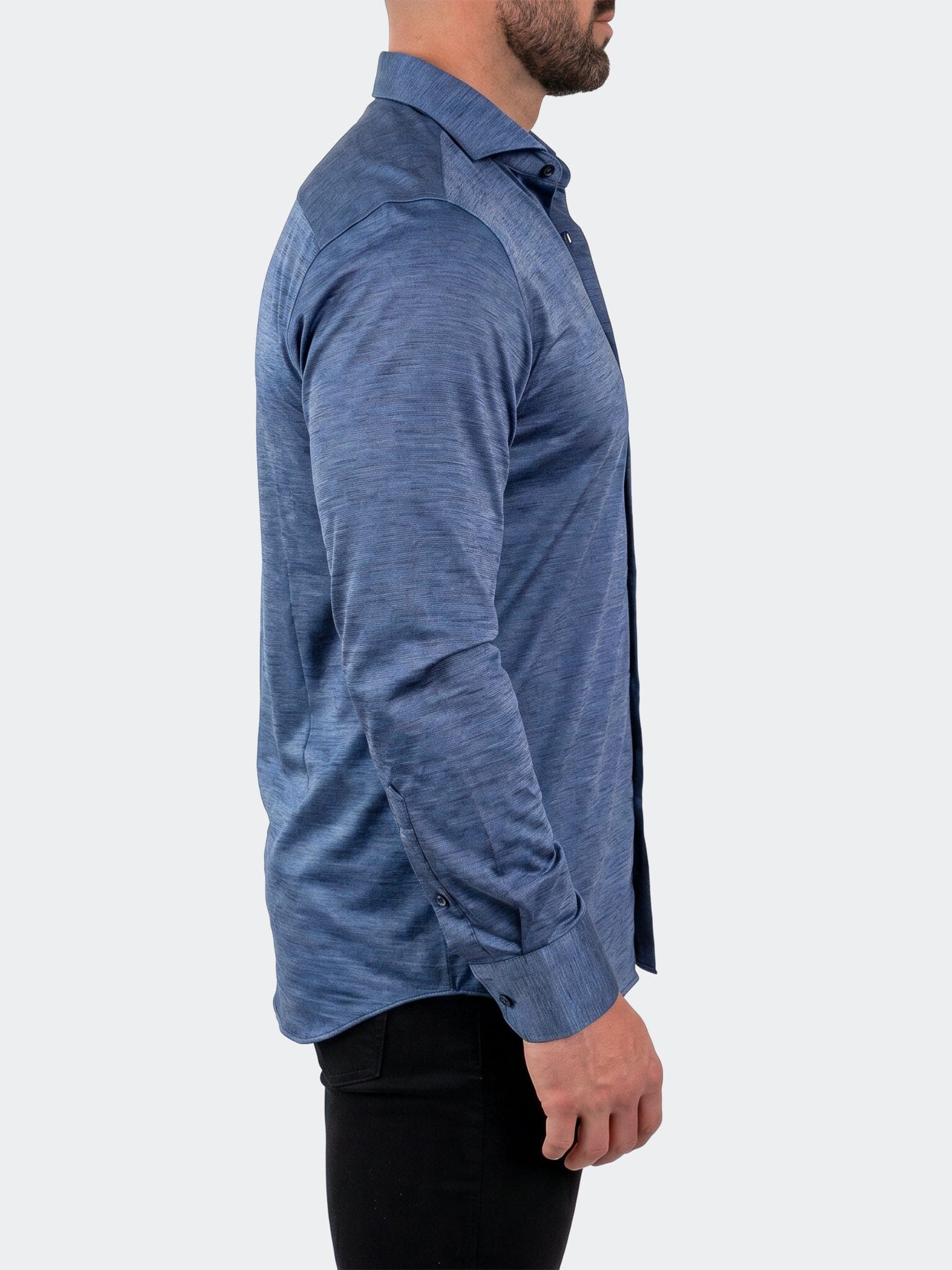 Einstein Dress Shirt LS Stretch Unknown3017 Blue