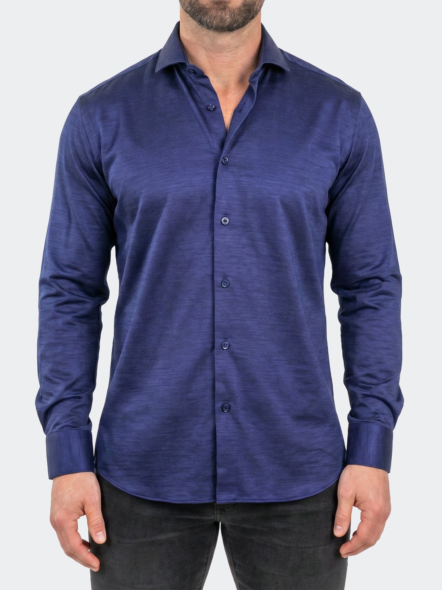 Einstein Dress Shirt LS Stretch Unknown3020 Blue