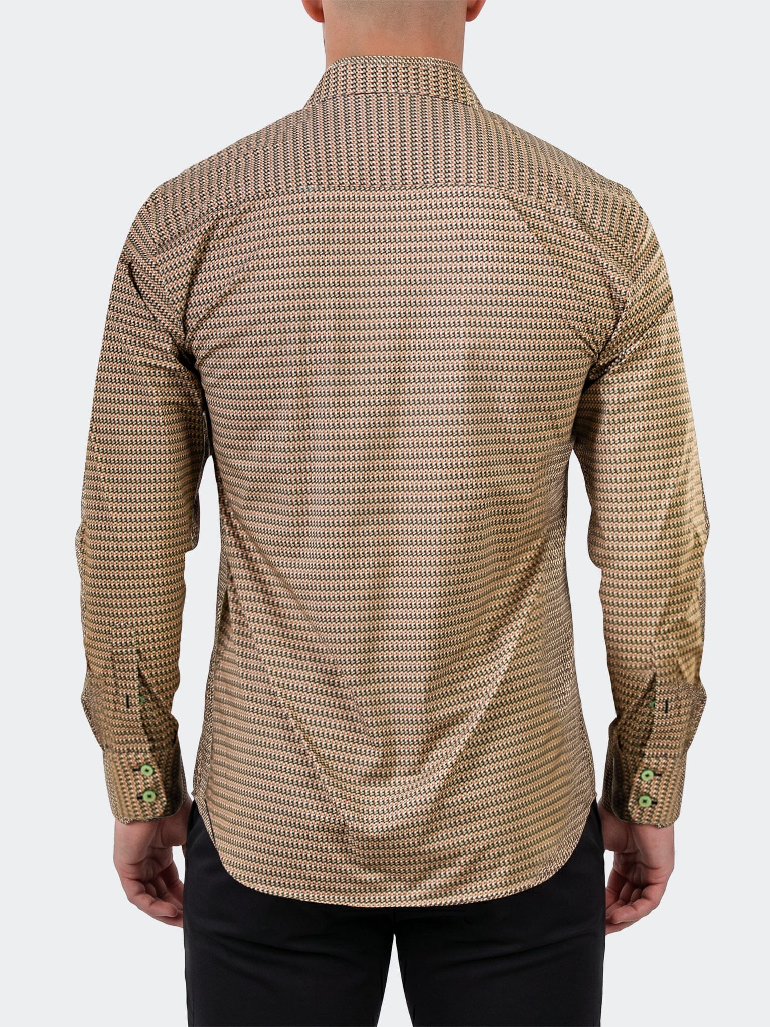 Einstein Dress Shirt LS Stretch Unknown3021 Brown