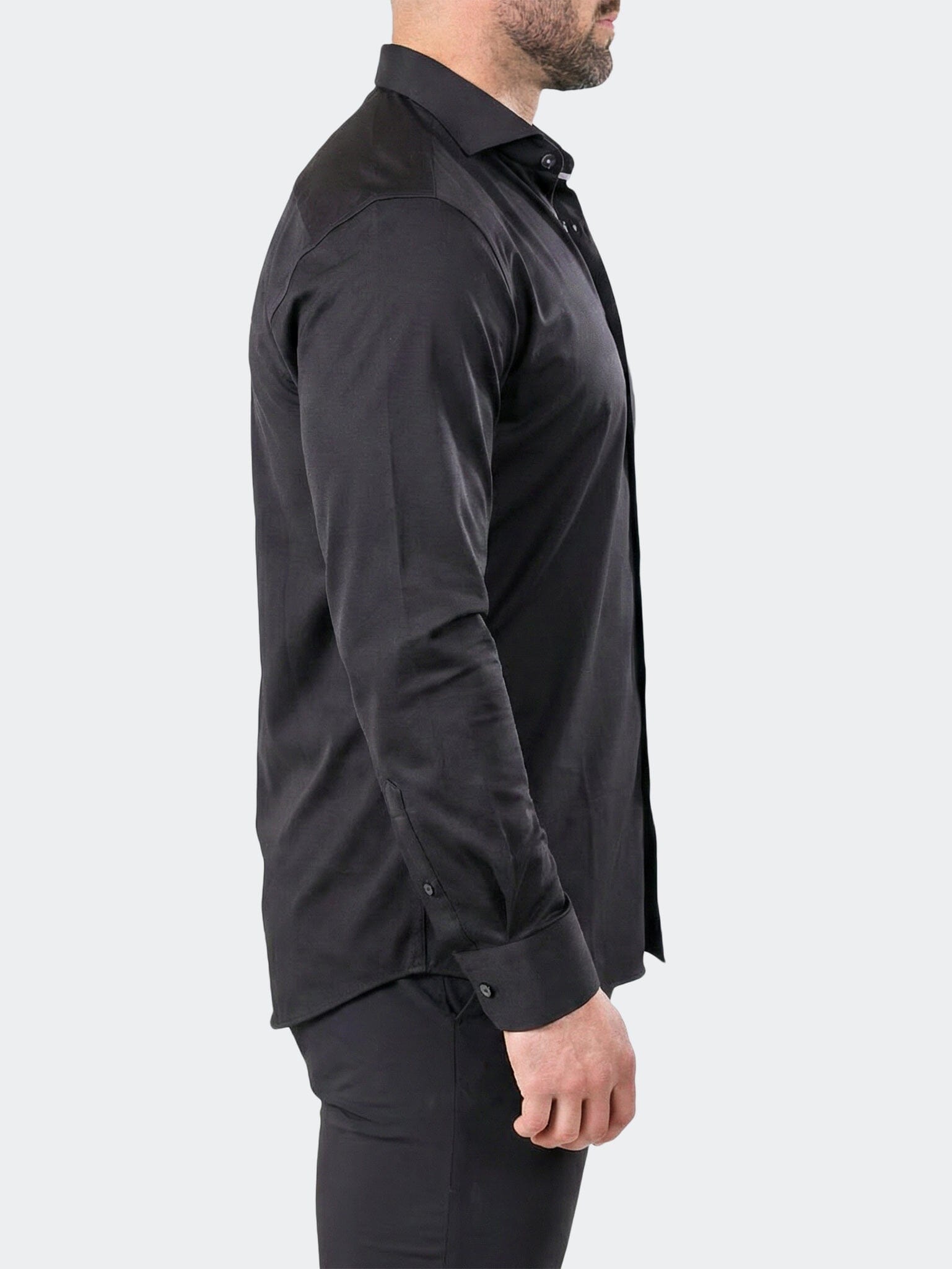 Einstein Dress Shirt LS Stretch Unknown3025 Black