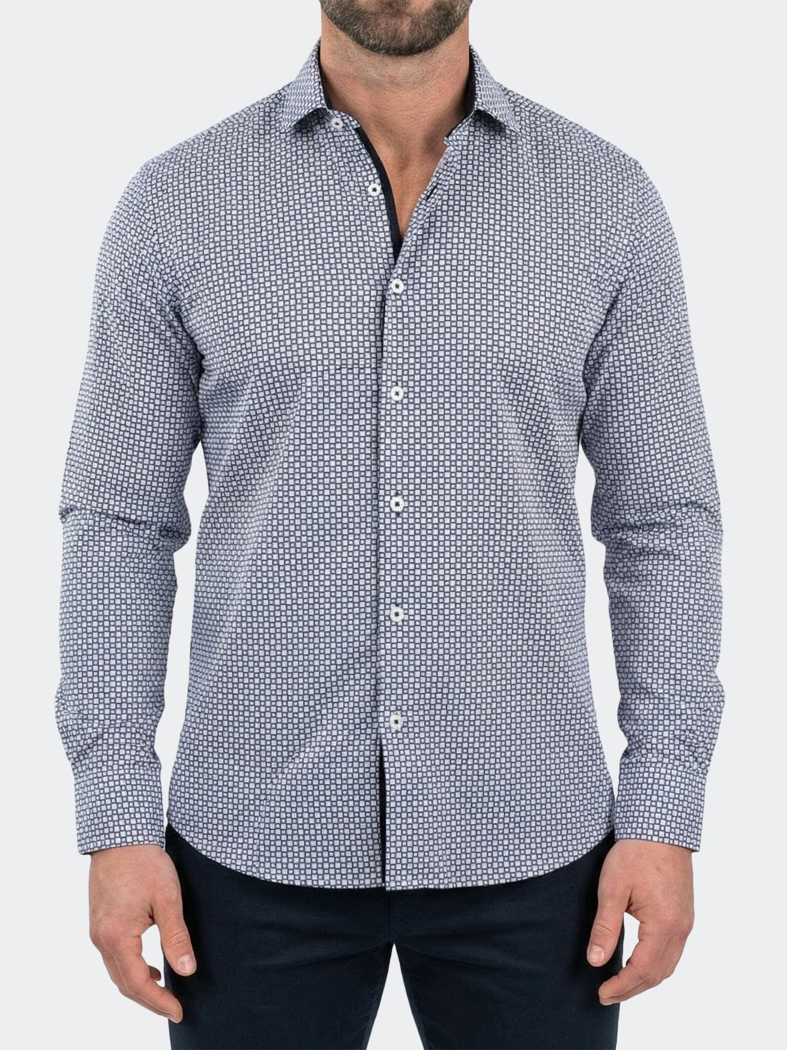 Einstein Dress Shirt LS Stretch Unknown3034 White