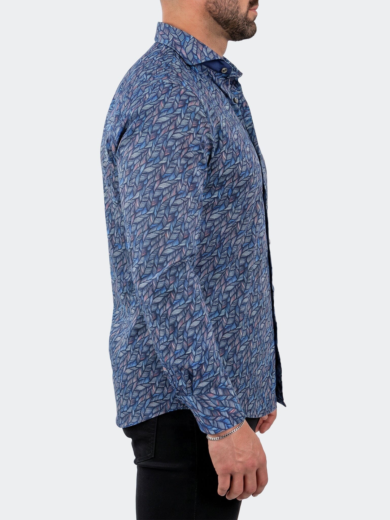Einstein Dress Shirt LS Stretch Unknown3039 Blue