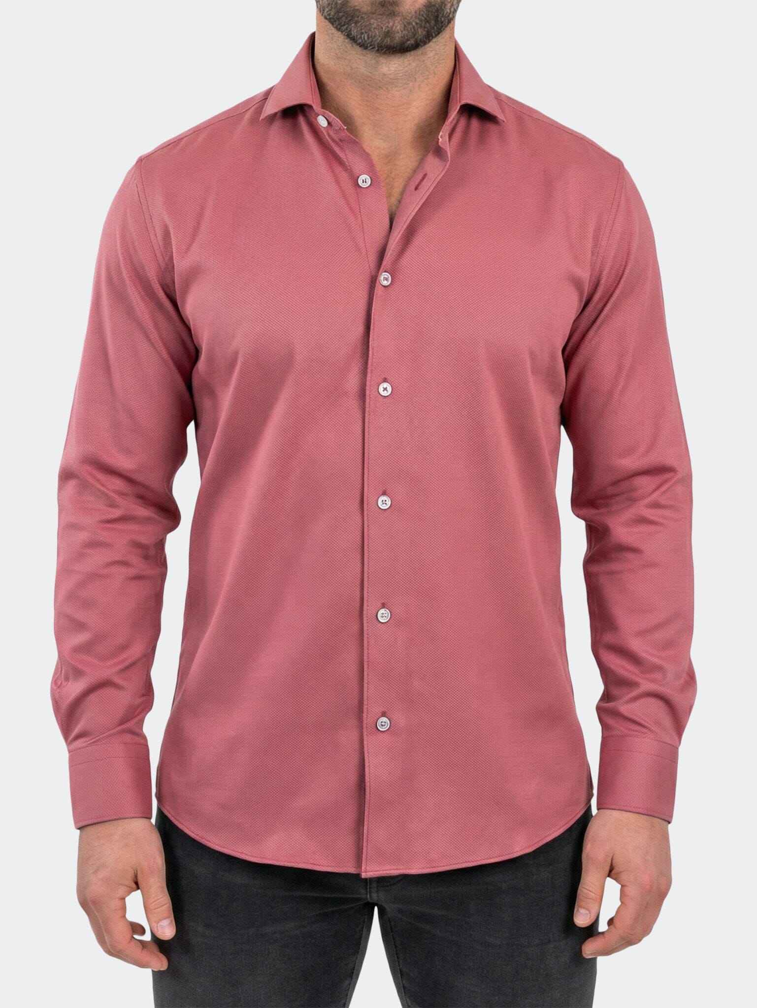 Einstein Dress Shirt LS Stretch Unknown3046 Pink