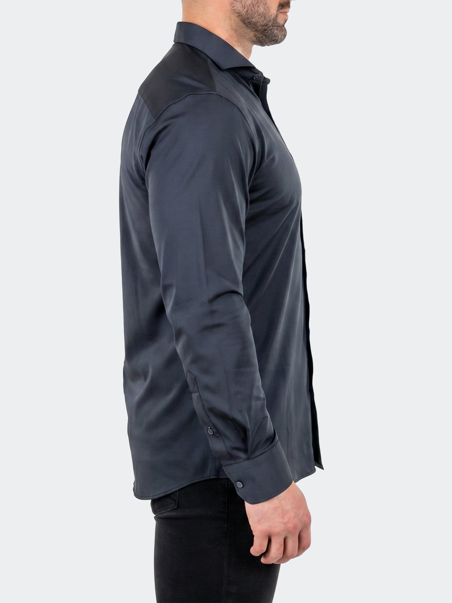 Einstein Dress Shirt LS Stretch Unknown3048 Black