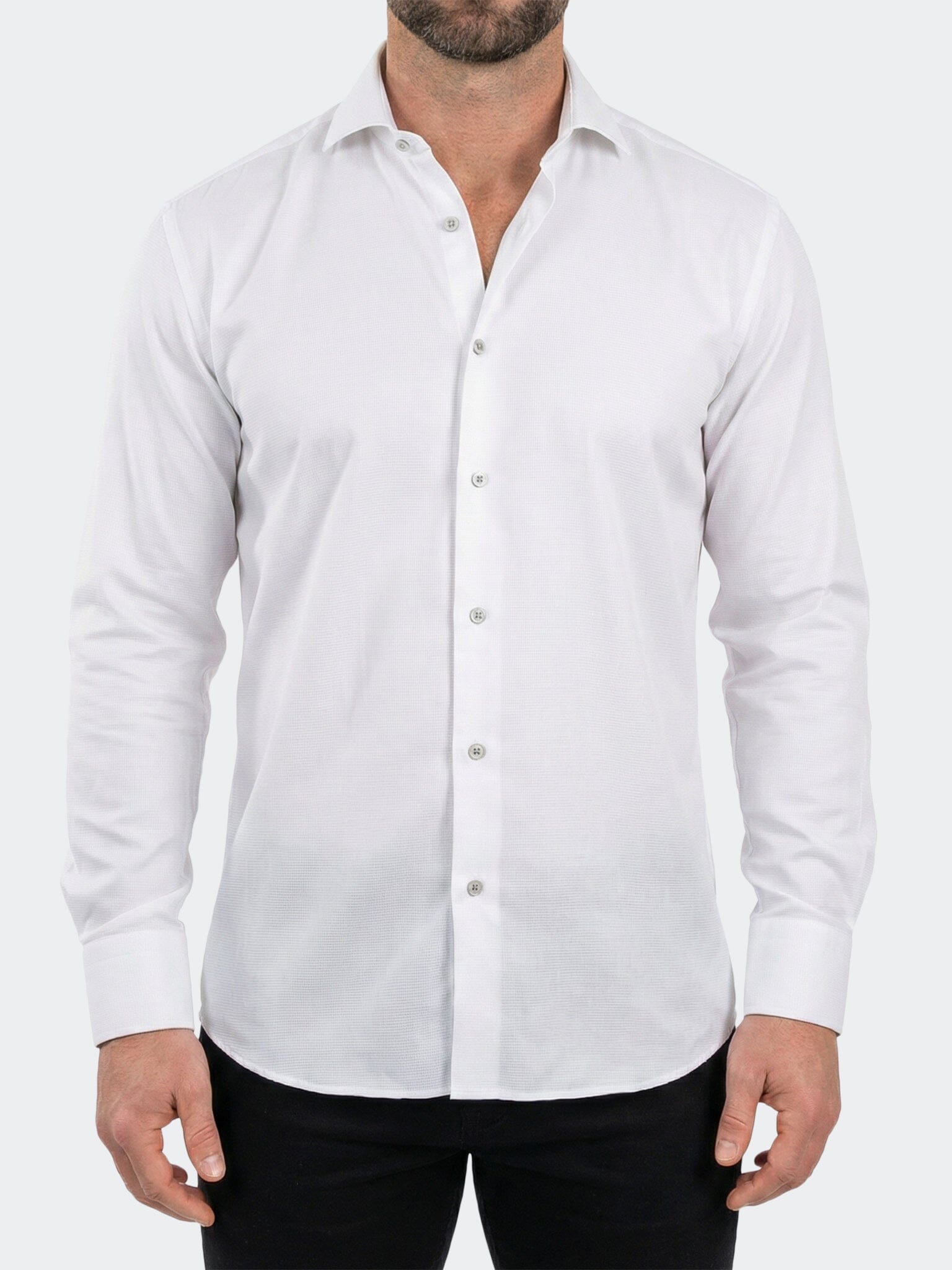 Einstein Dress Shirt LS Stretch Unknown3052 White