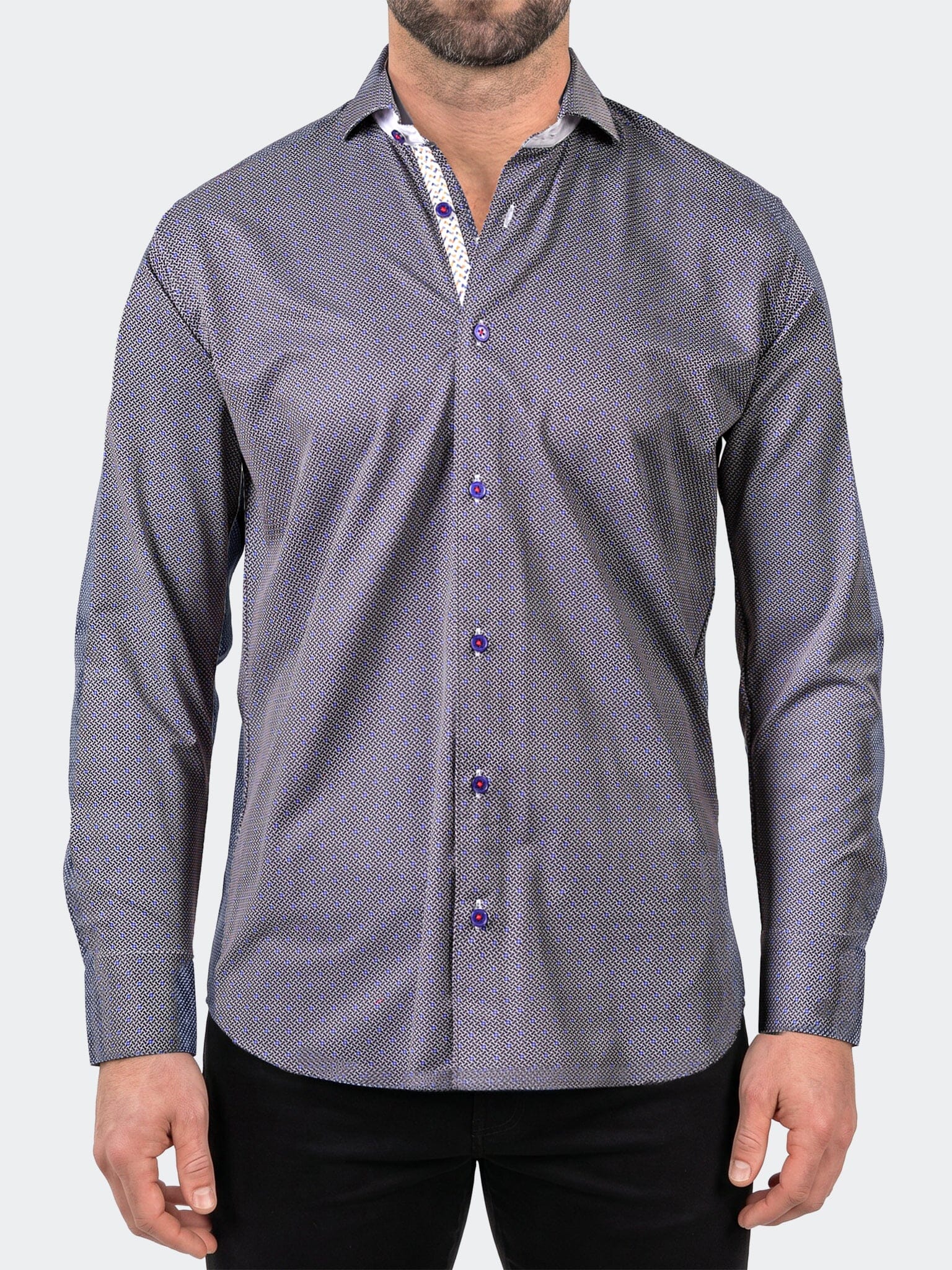 Einstein Dress Shirt LS Stretch Unknown3256 Blue