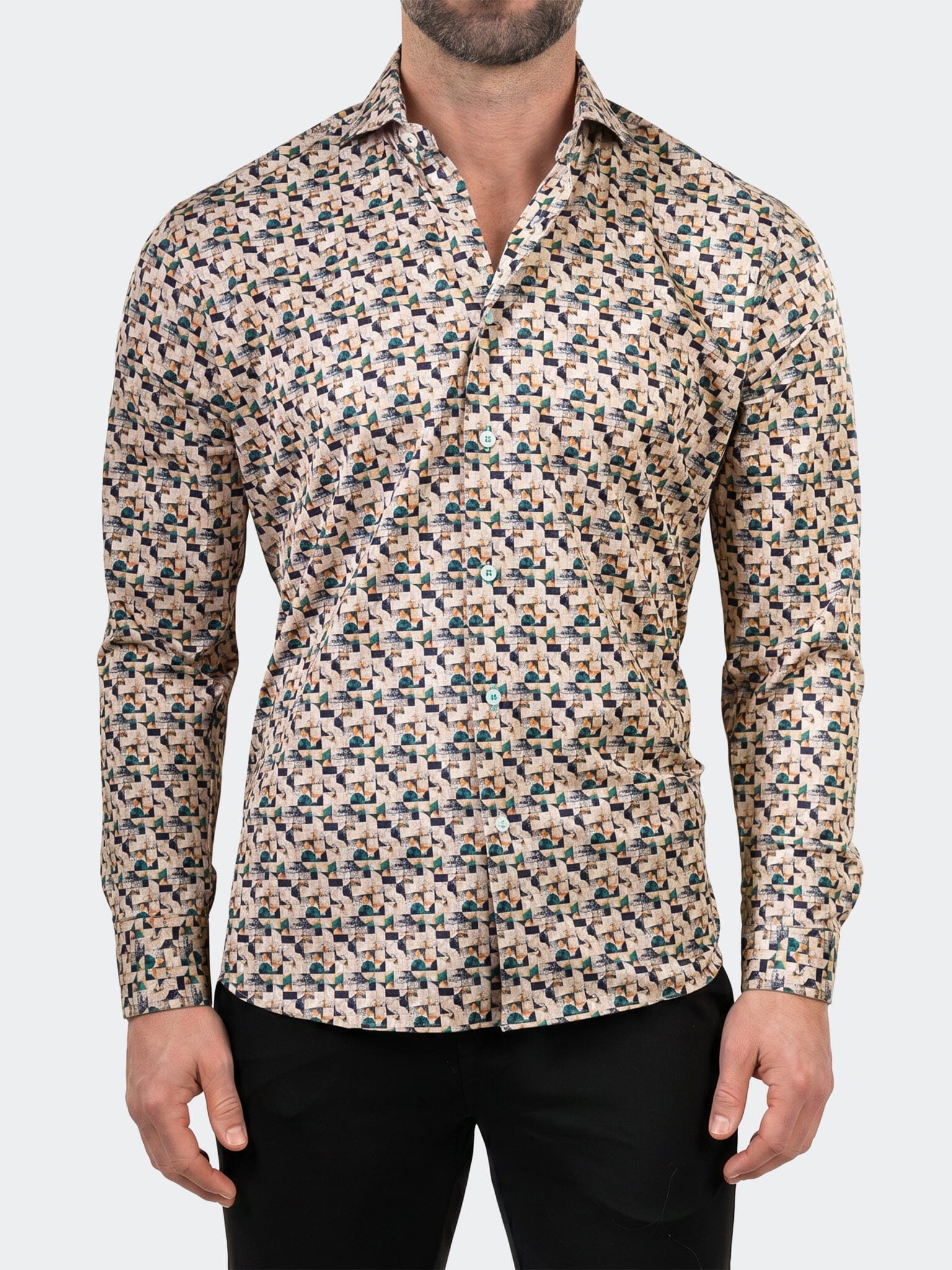 Einstein Dress Shirt LS Stretch Unknown3258 Multi