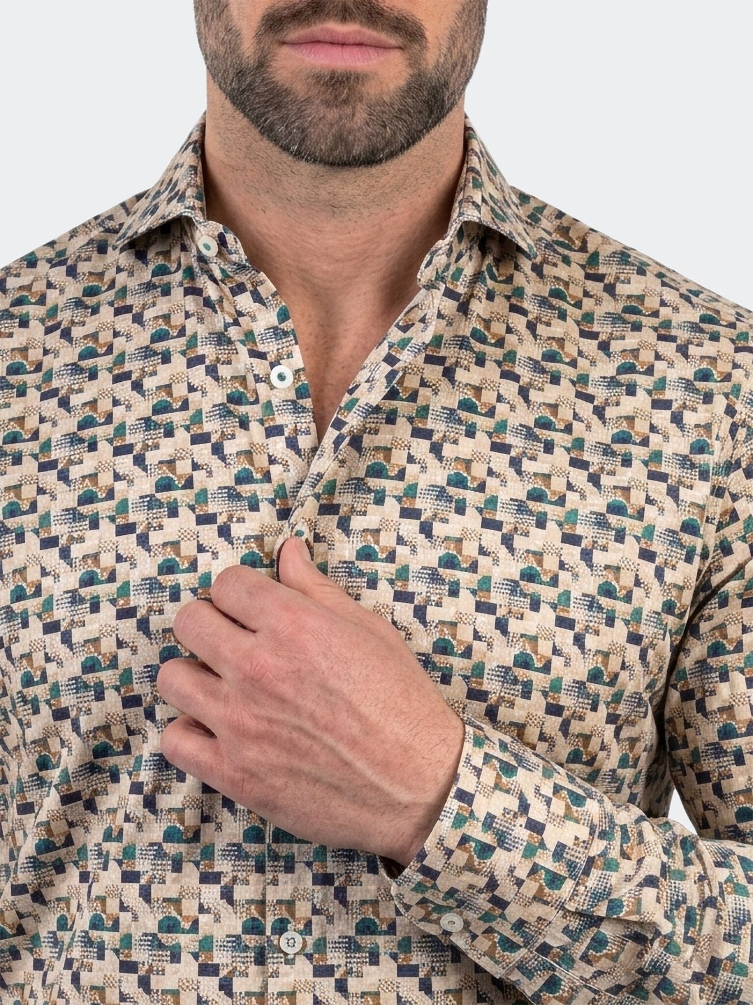 Einstein Dress Shirt LS Stretch Unknown3258 Multi