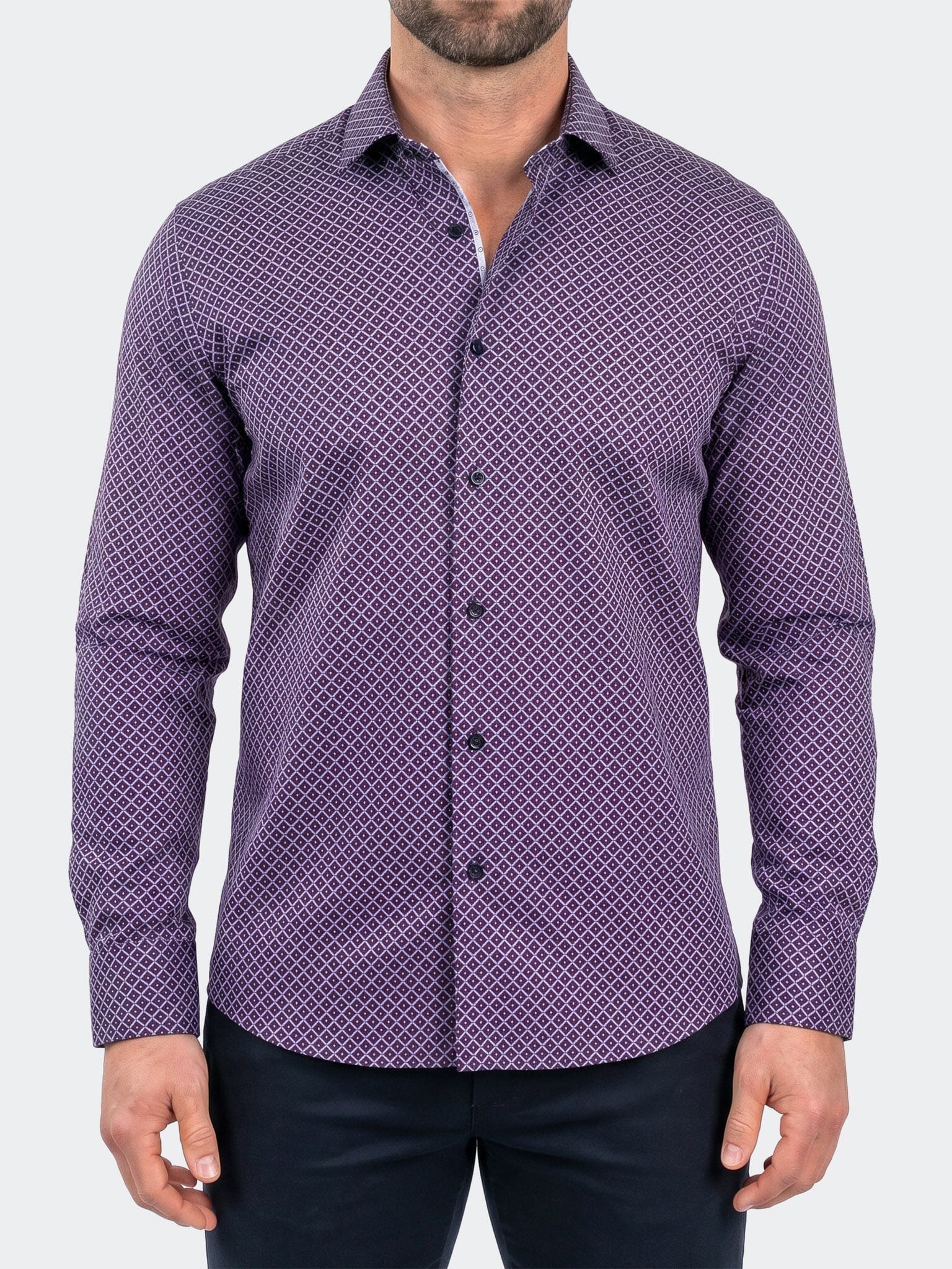 Einstein Dress Shirt LS Stretch Unknown3263 Black