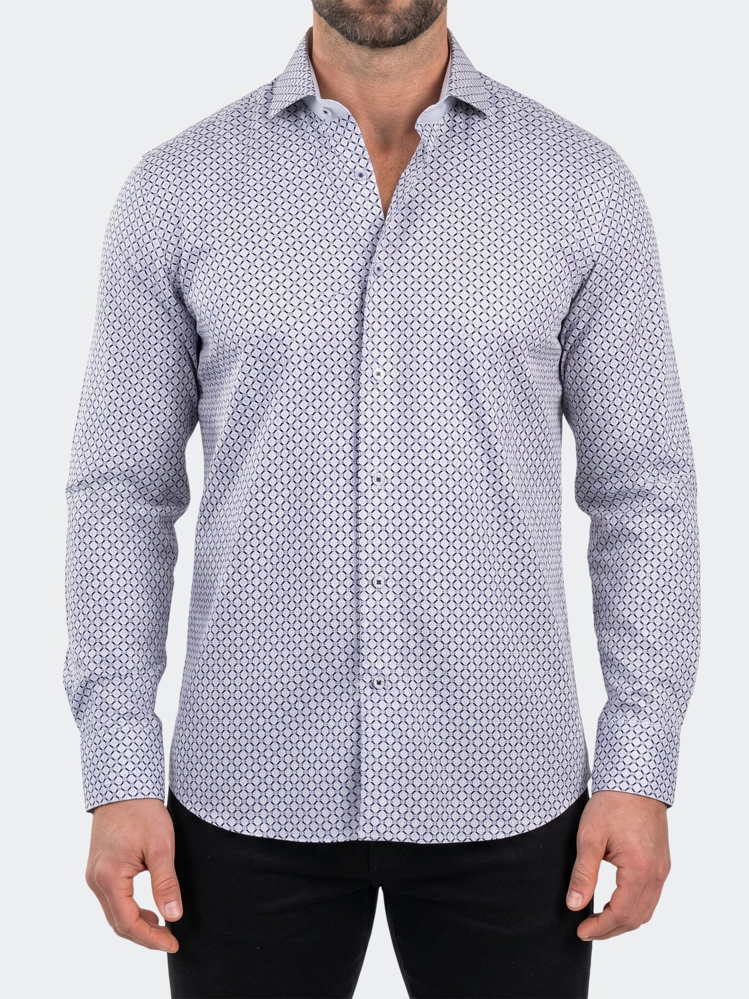 Einstein Dress Shirt LS Stretch Unknown3296 White