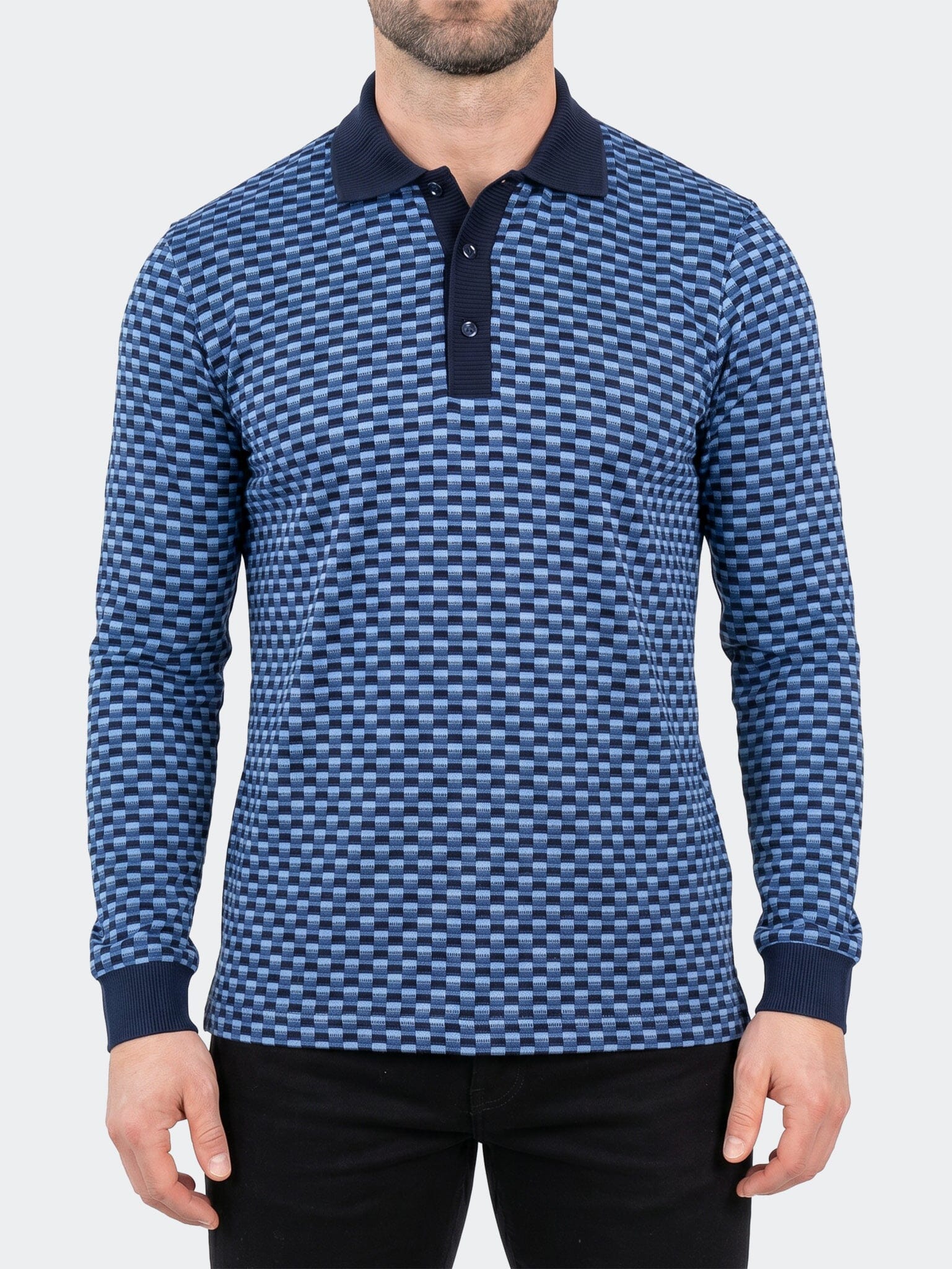 Polo KnitRib Unknown002 Blue