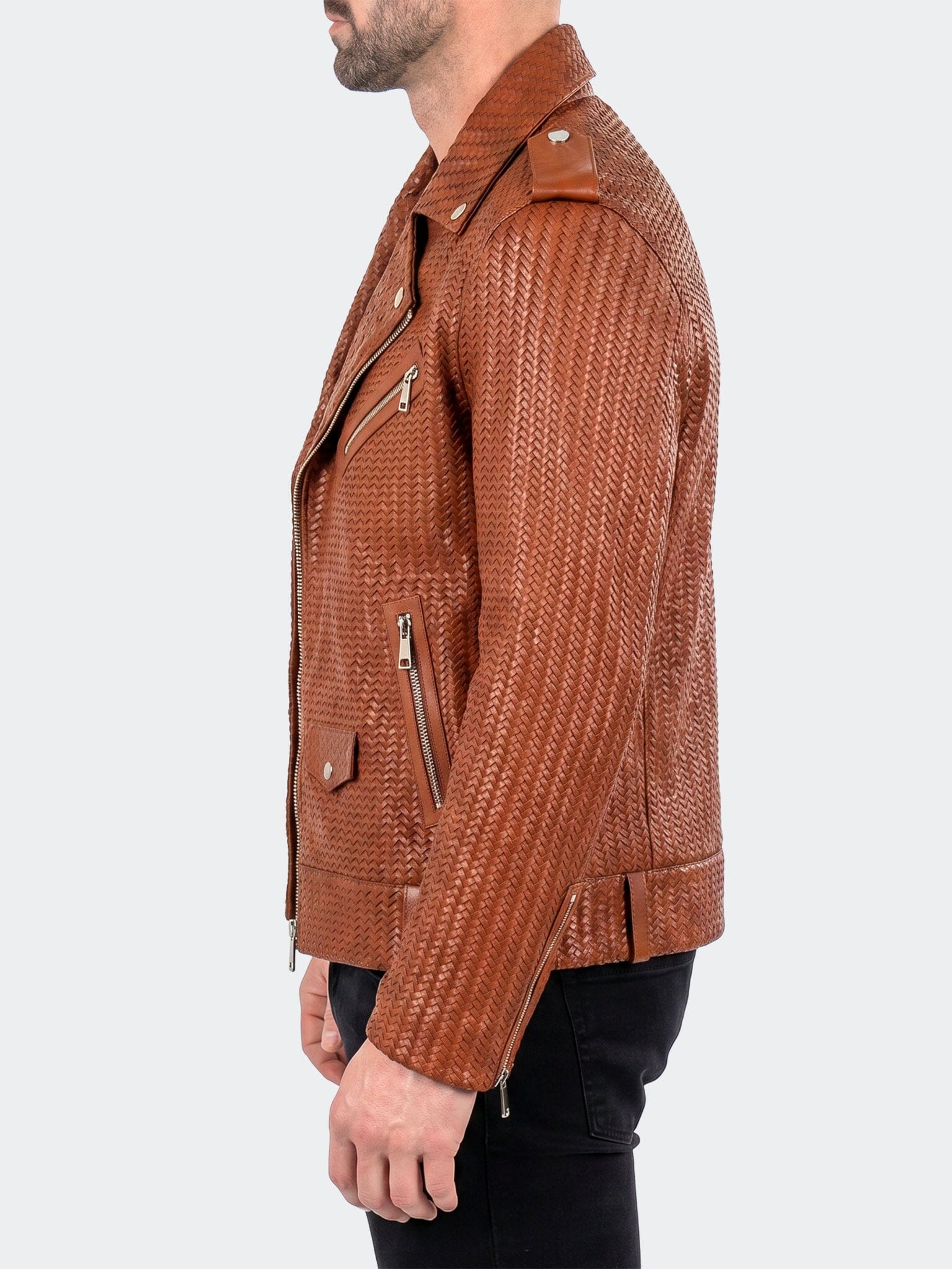 Jacket Leather UnknownEighteen Brown