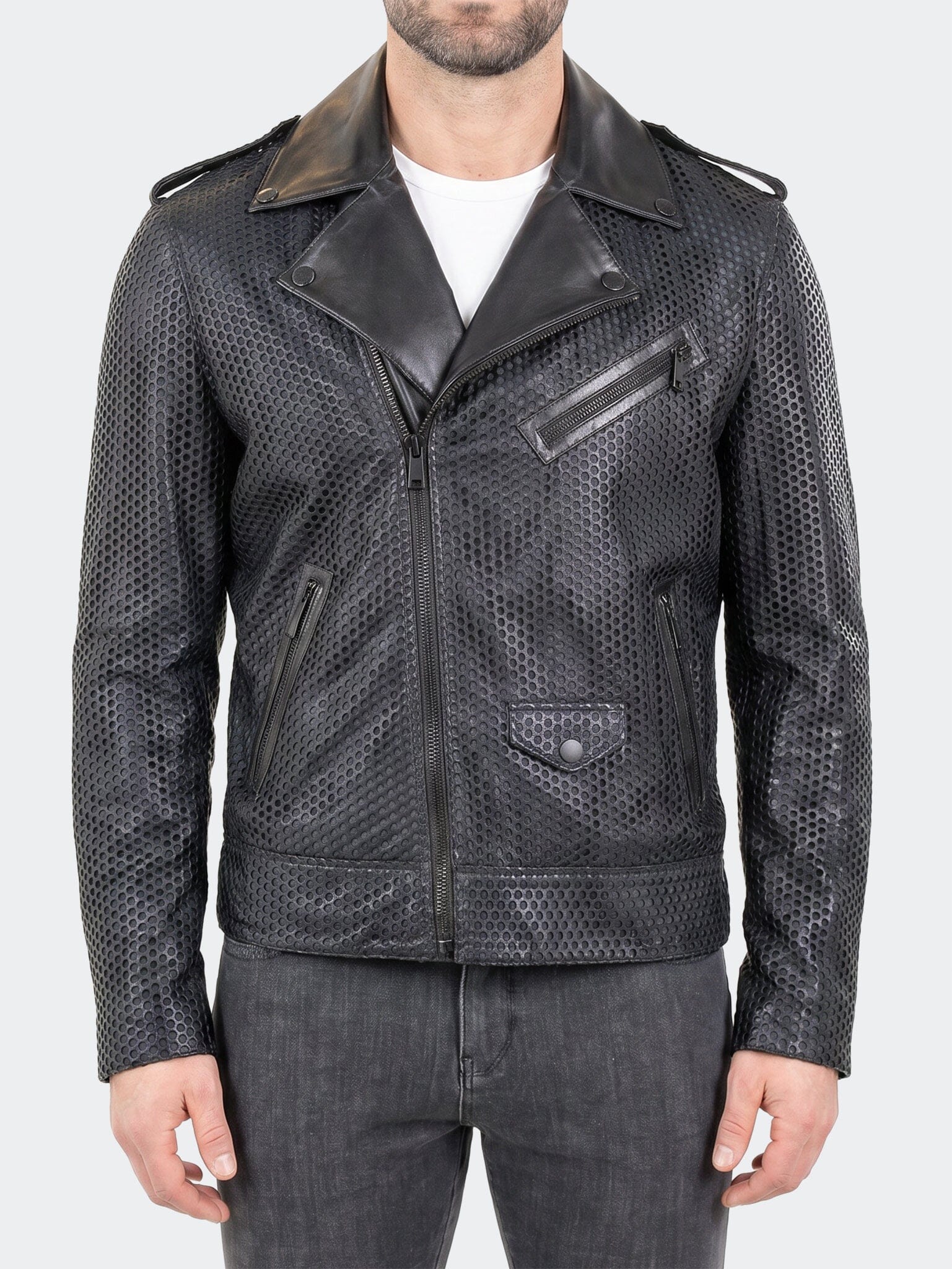 Jacket Leather UnknownSeventeen Blue