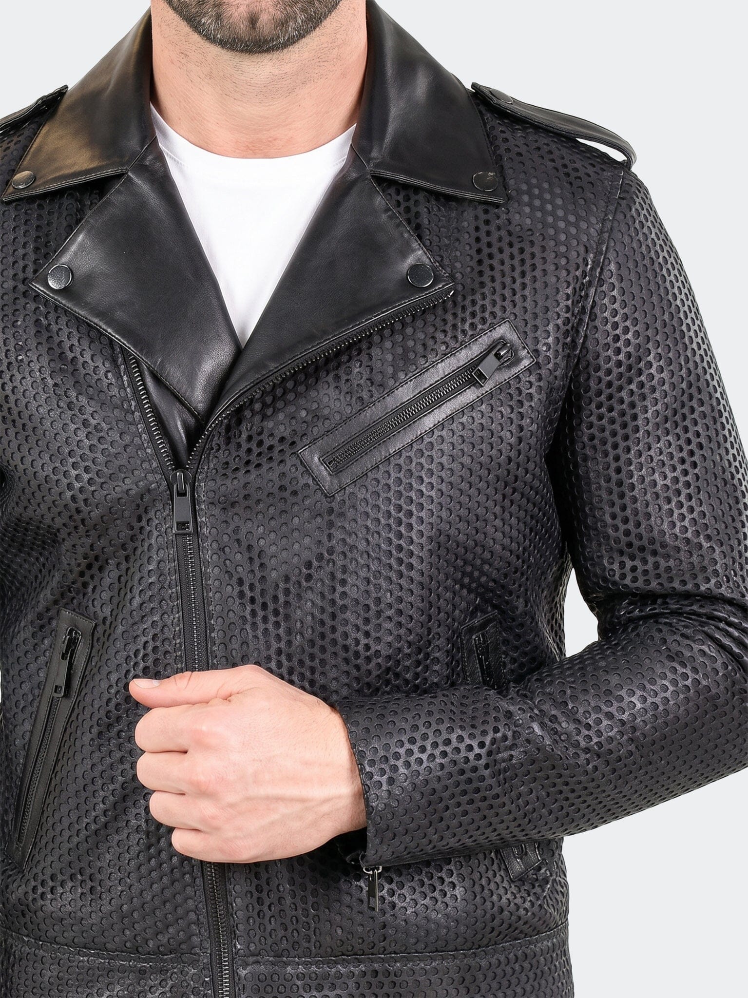 Jacket Leather UnknownSeventeen Blue