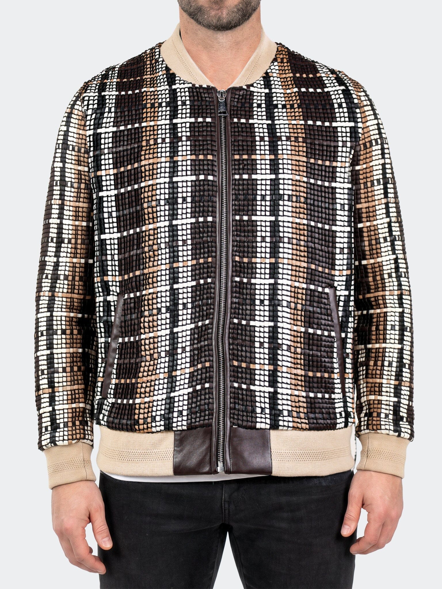 Jacket Leather UnknownTwelve Grey
