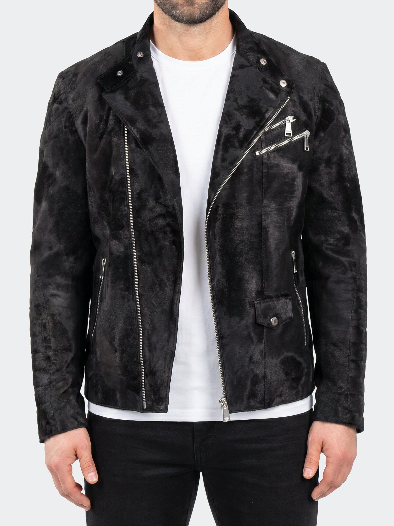 Captain Jacket Leather Unknown 0057 Black