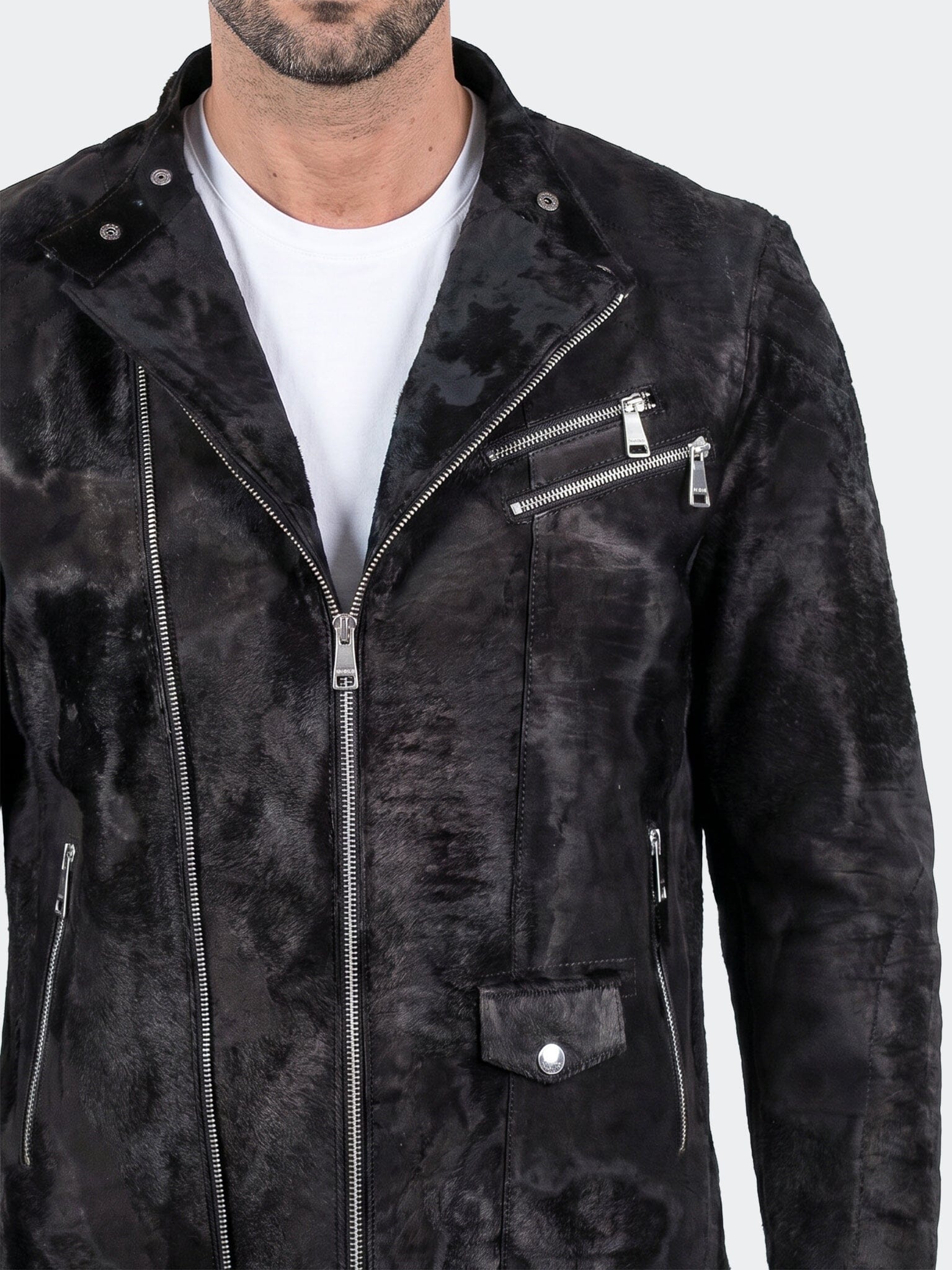 Captain Jacket Leather Unknown 0057 Black