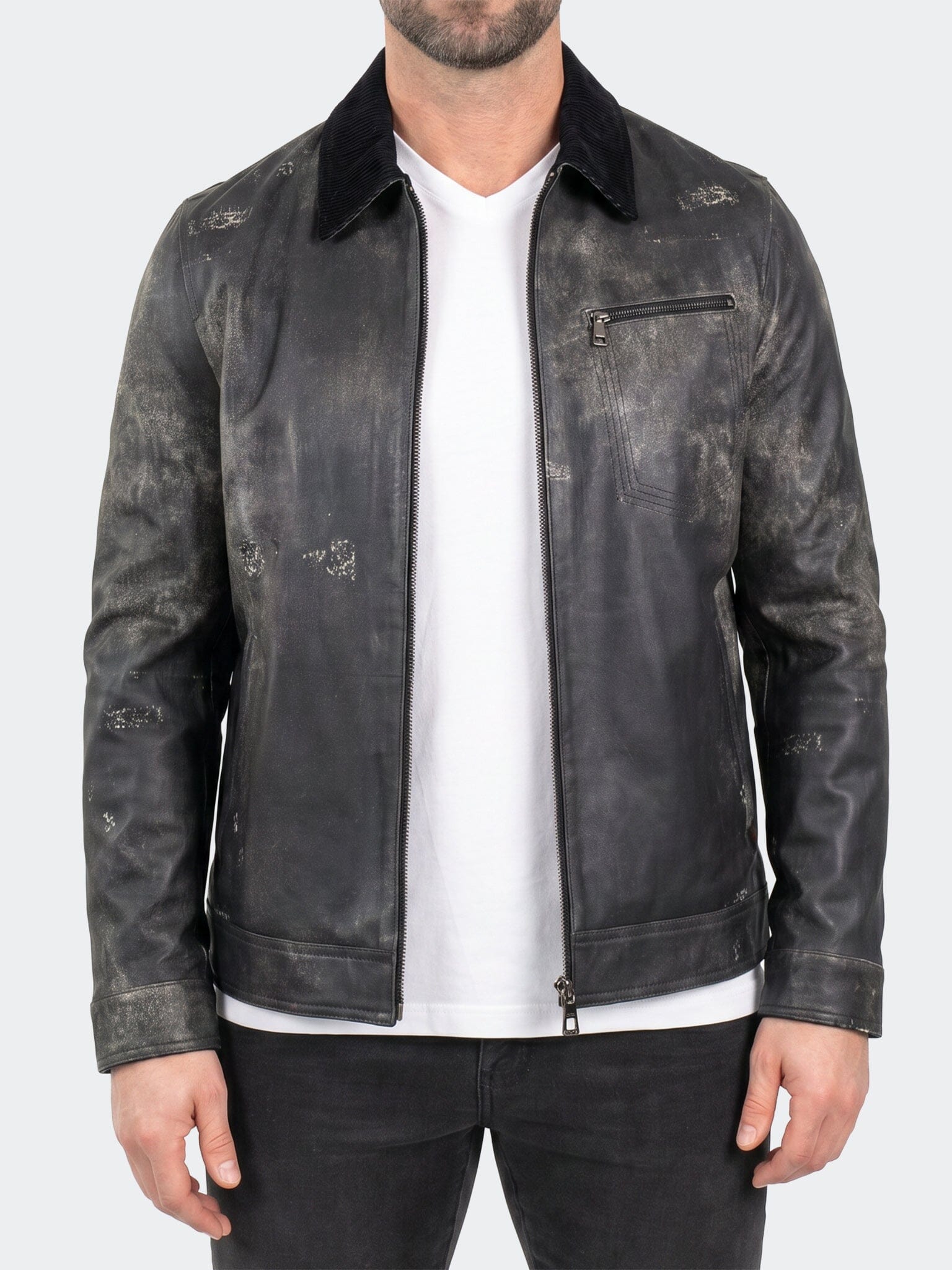 Captain Jacket Leather Unknown 0058 Blue