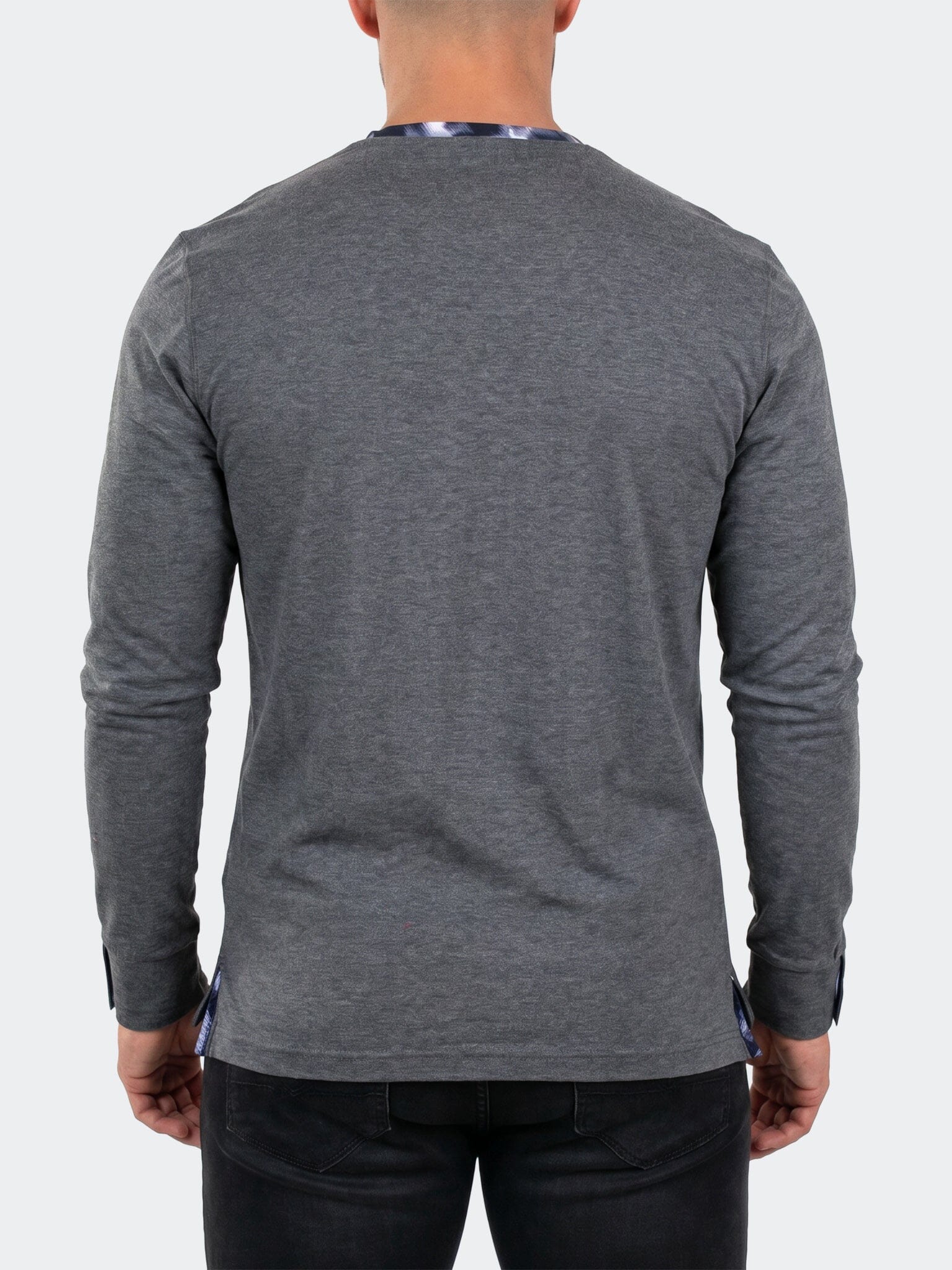 Edison V-Neck LS Long Sleeve Unknown007 Grey