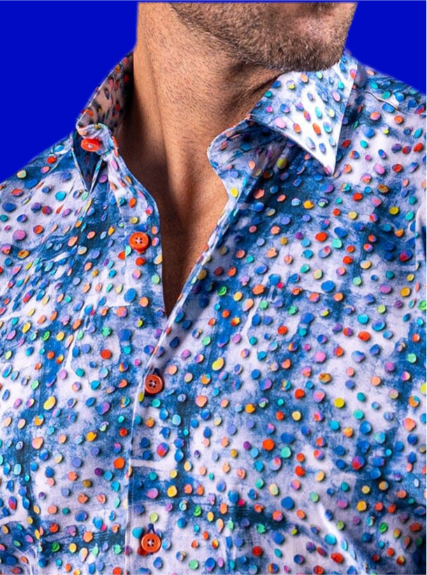 Galileo Resistance Dot Blue Shirt