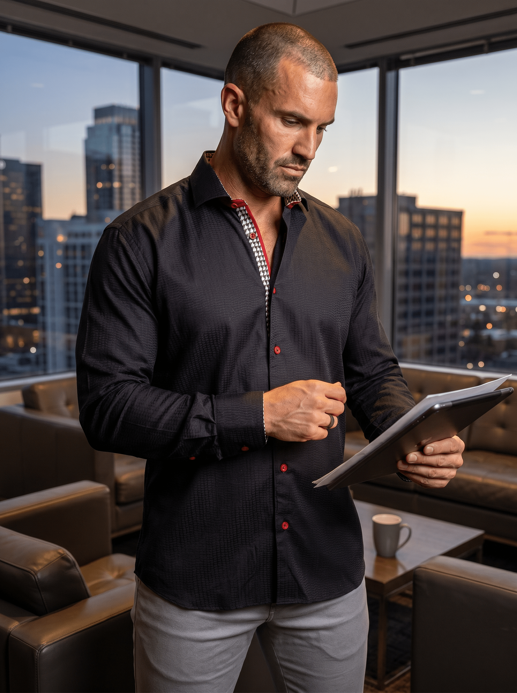Eins Marthyr Black Texture Shirt