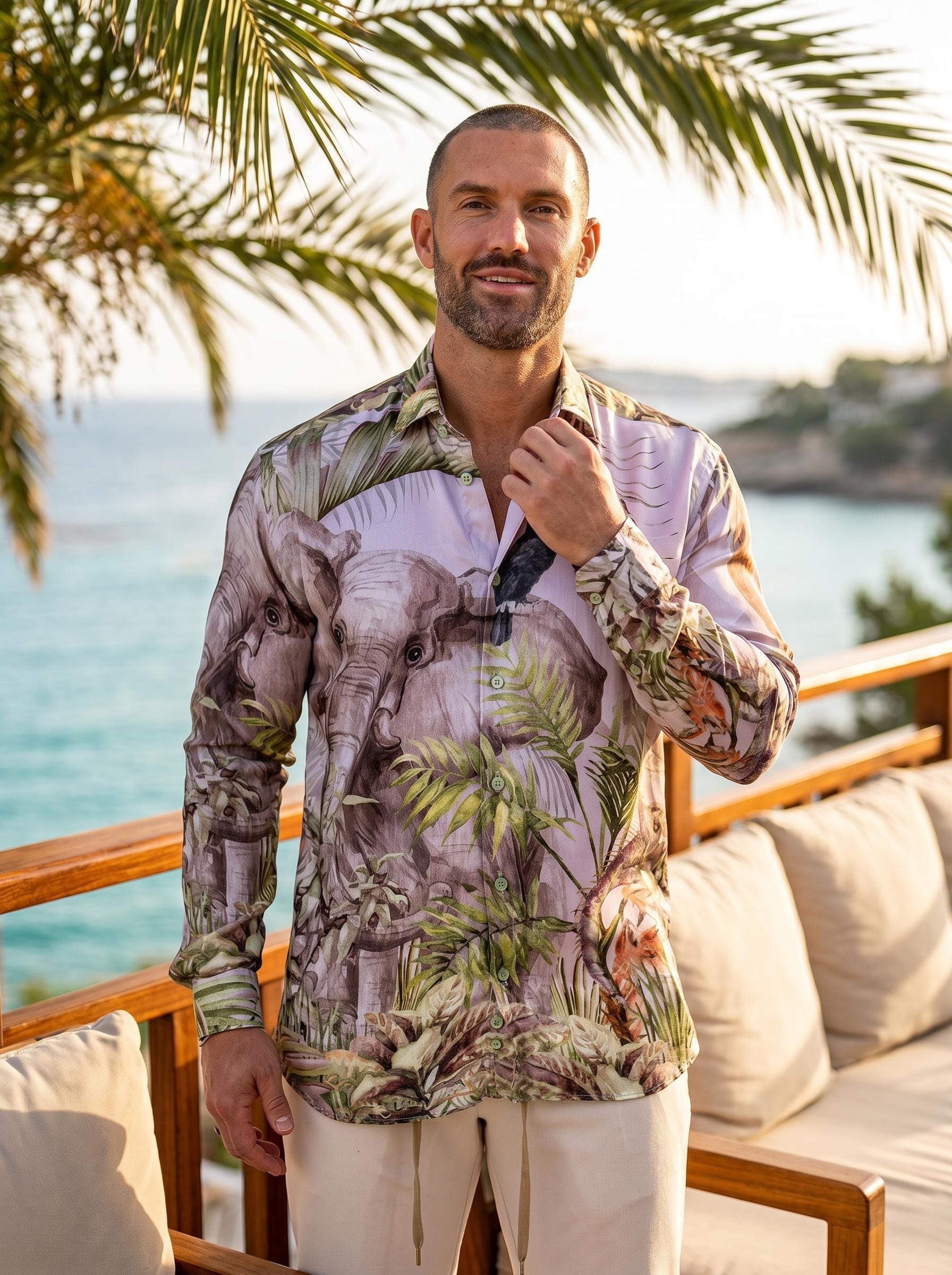Fibonacci Jungle Elephants Shirt