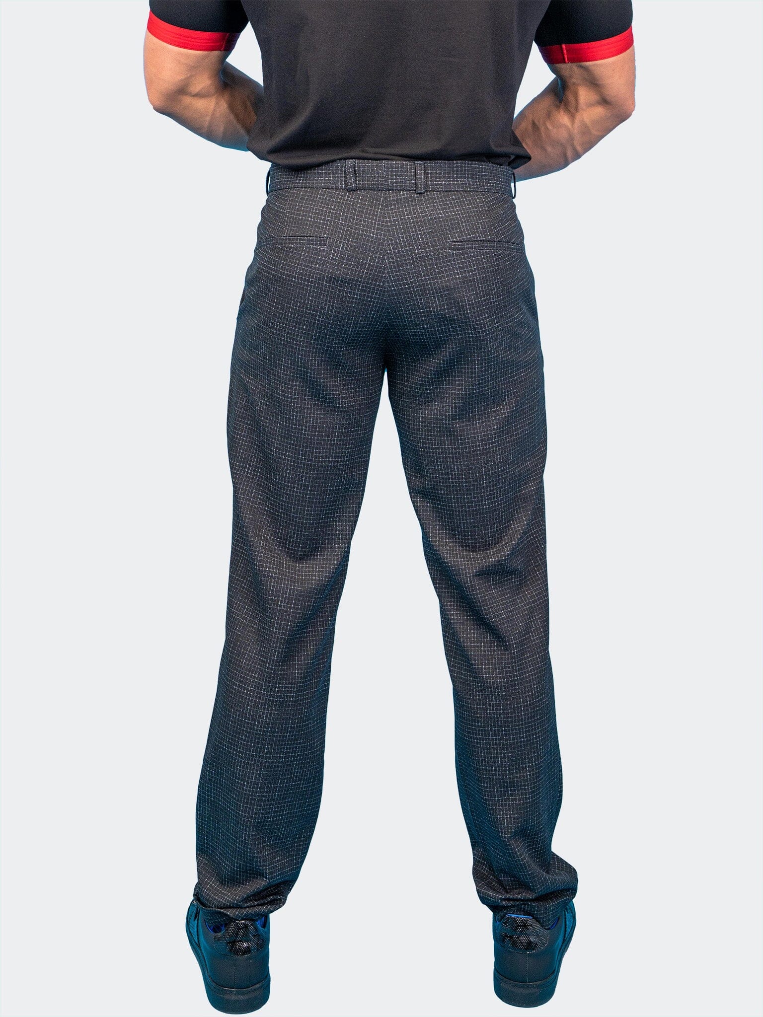 Stretch Squared Black Pants