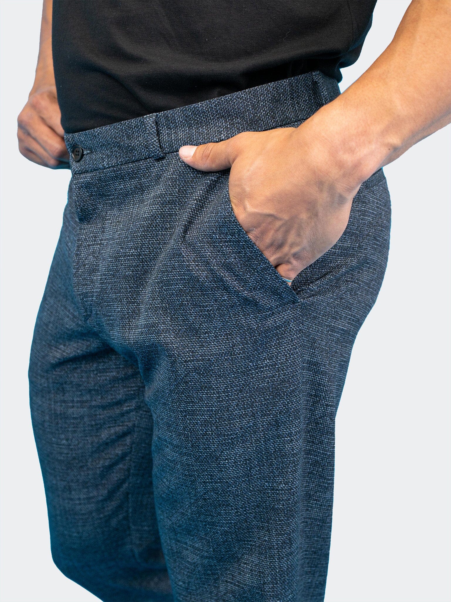 Stretch Waves Blue Pants