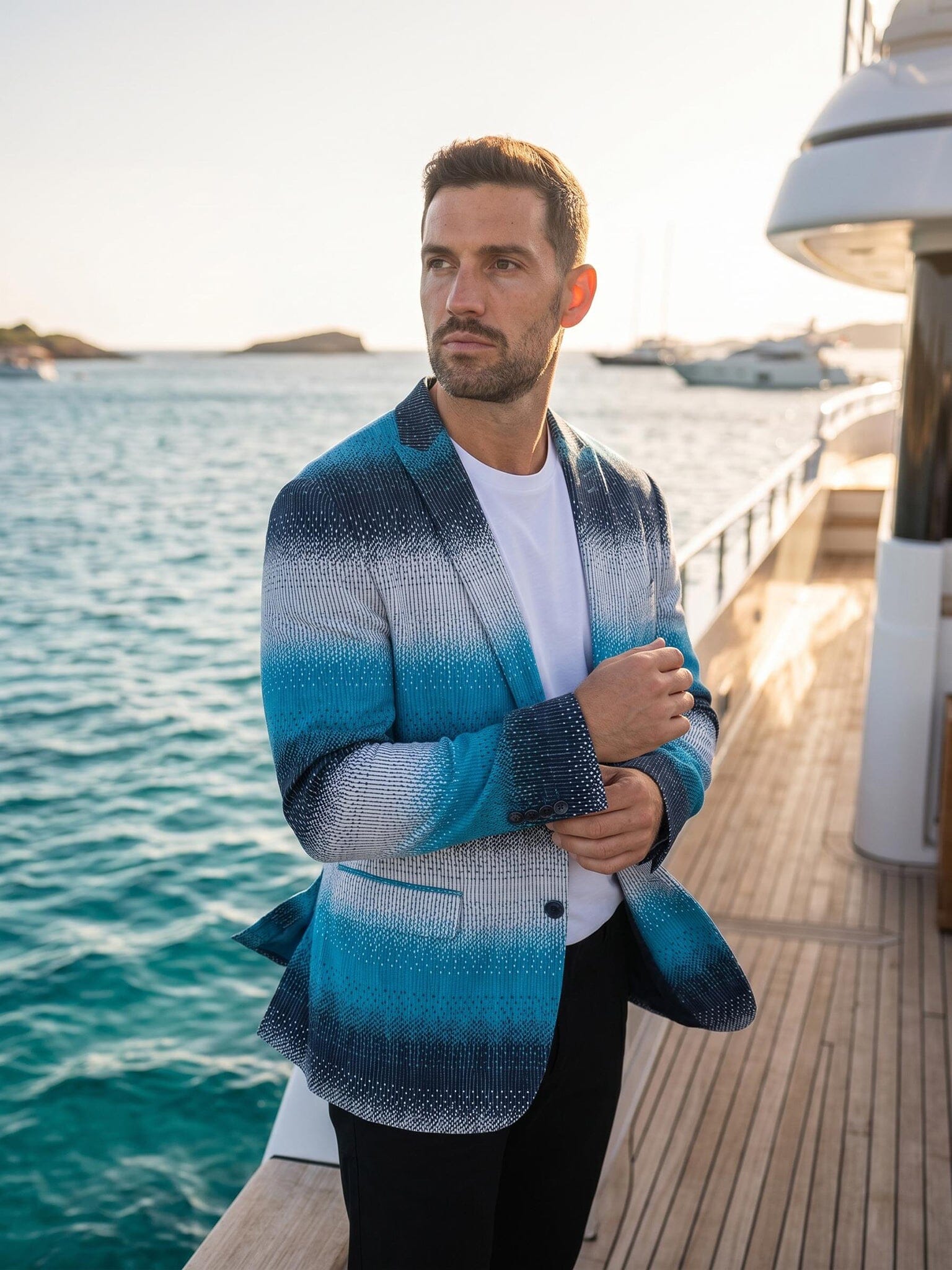 Ascension Blue Print Blazer