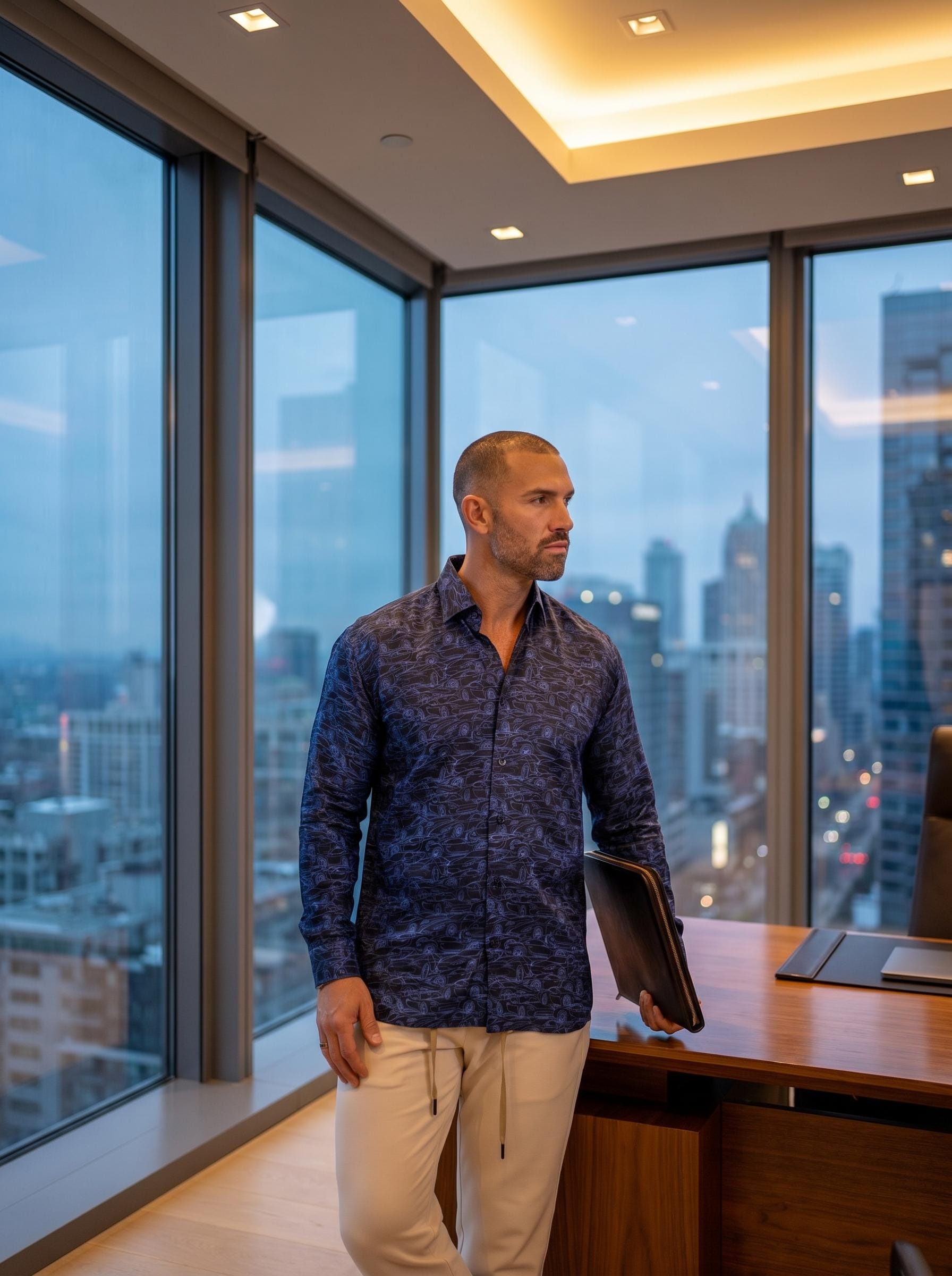 Fibonacci Marthyr Wave Blue Shirt