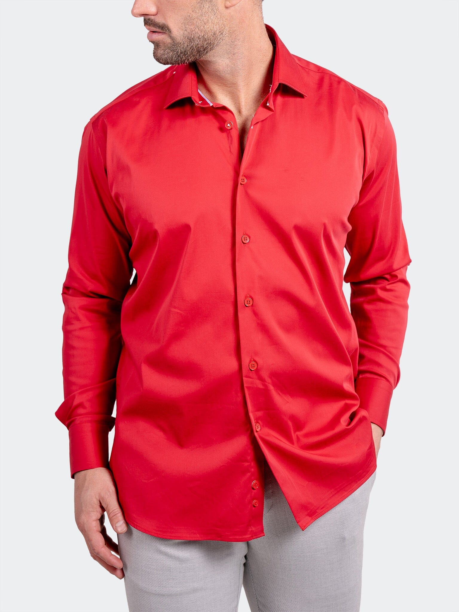 Black Label Stretch Red Shirt