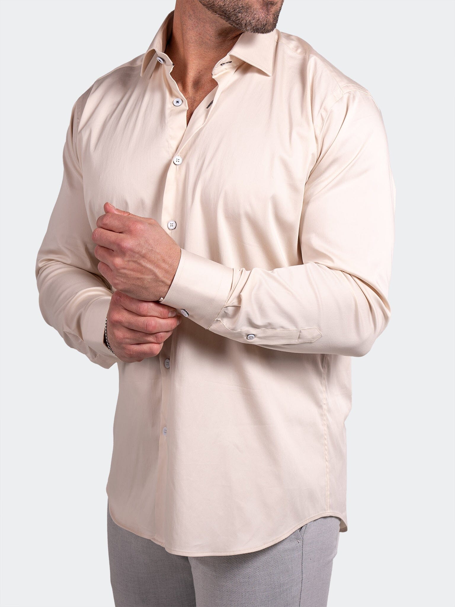 Black Label Stretch Blush Shirt