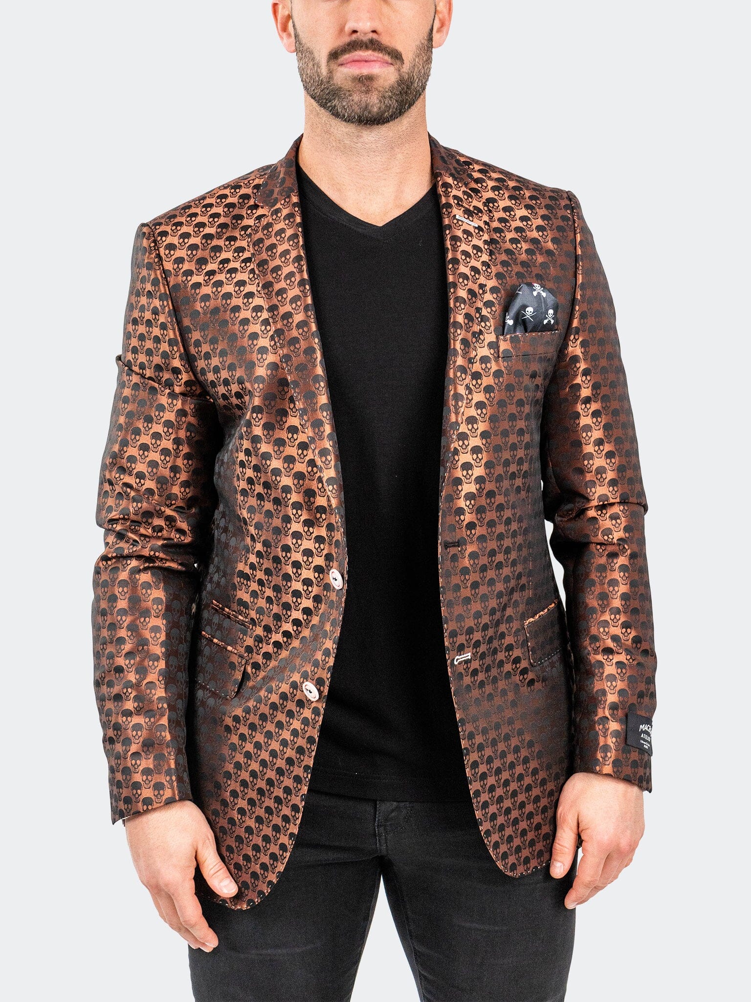 SkullRepeat Orange Blazer