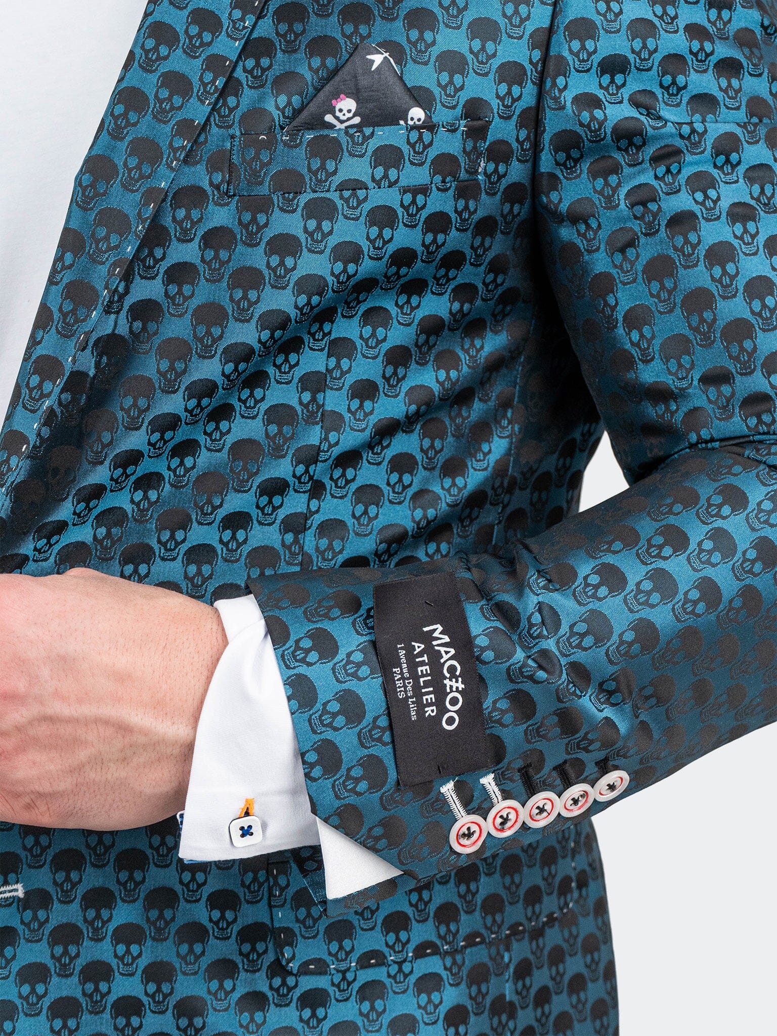 SkullRepeat Blue Blazer