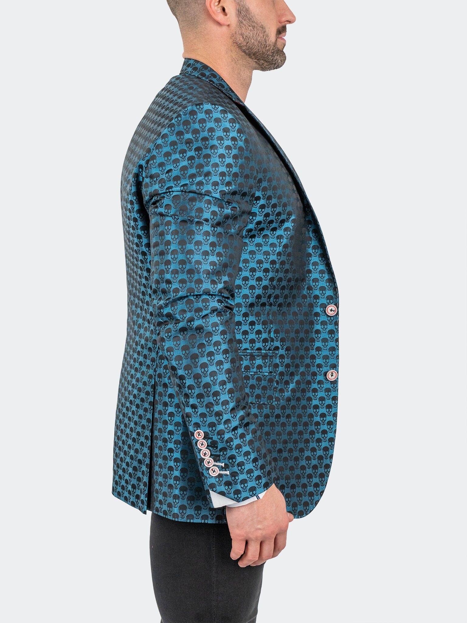 SkullRepeat Blue Blazer