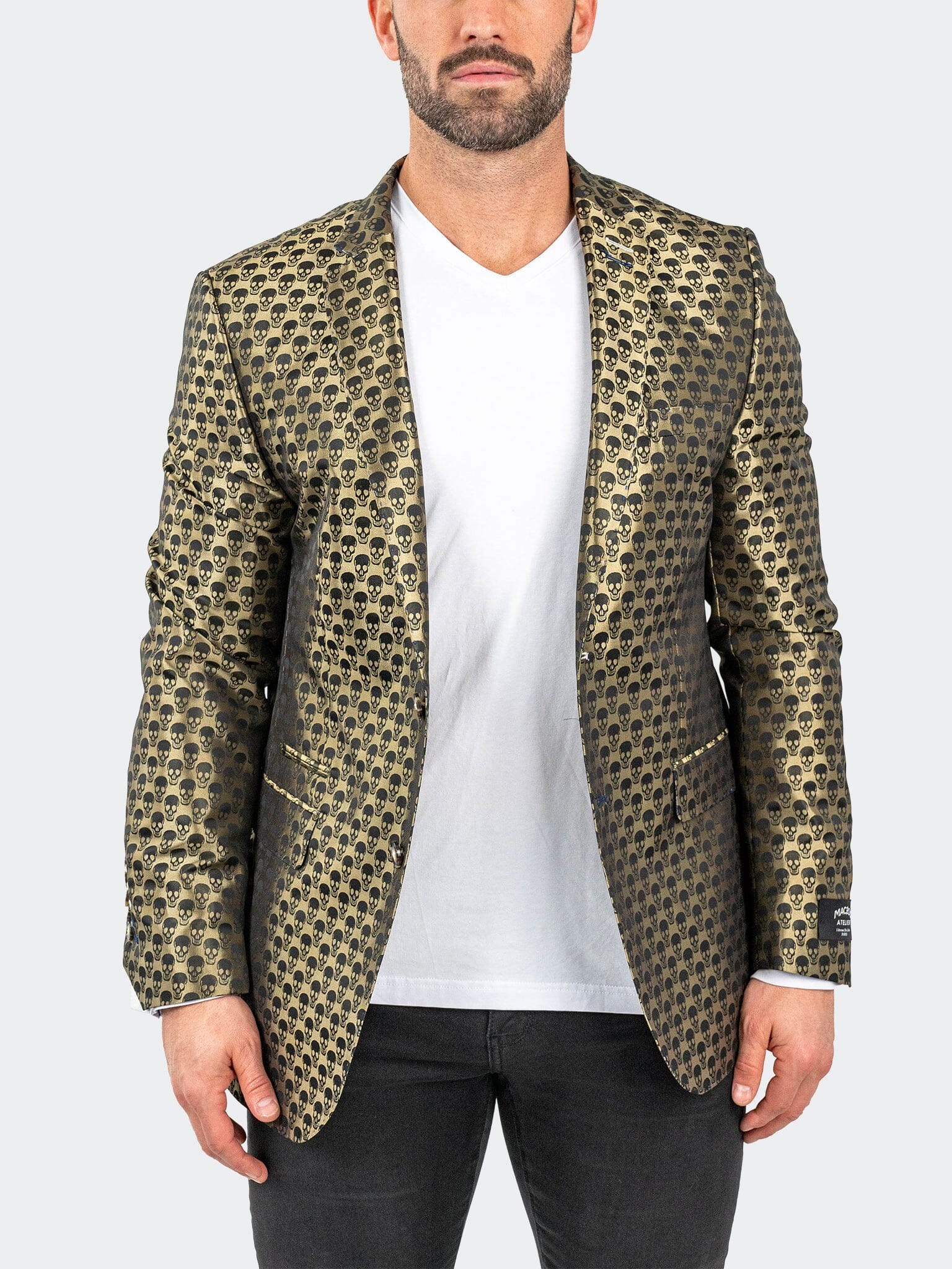 SkullRepeat Green Blazer
