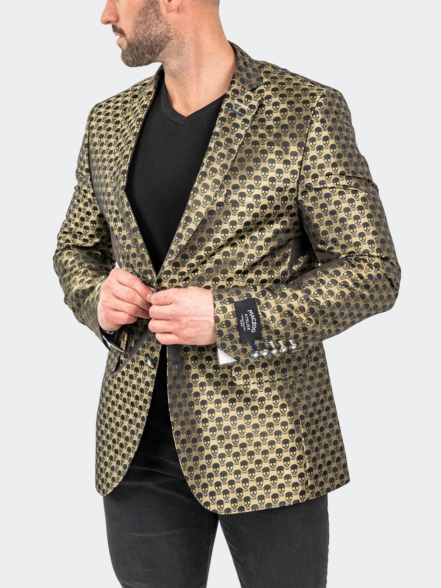 SkullRepeat Green Blazer