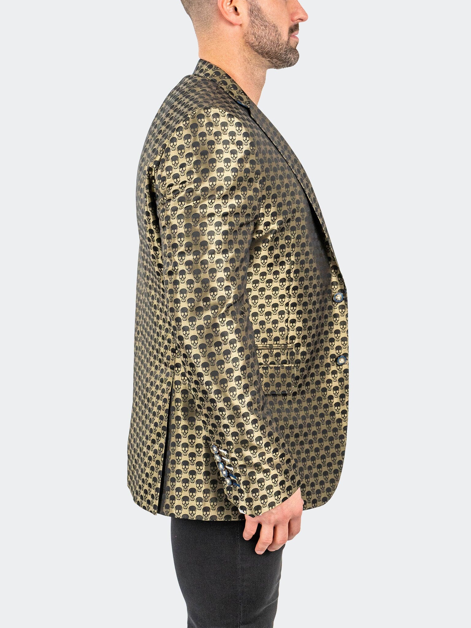 SkullRepeat Green Blazer