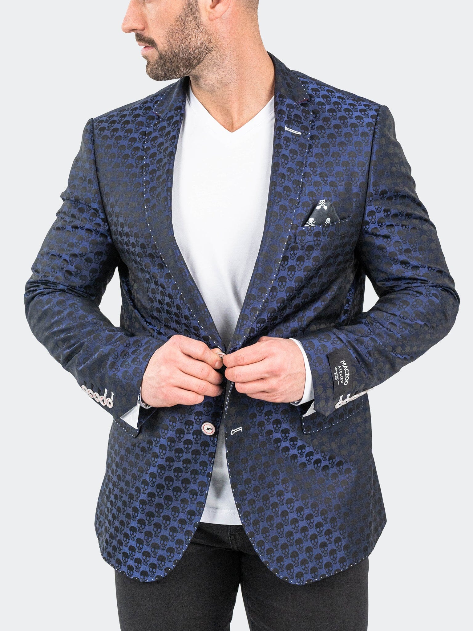 Socrate Skull Blue Blazer