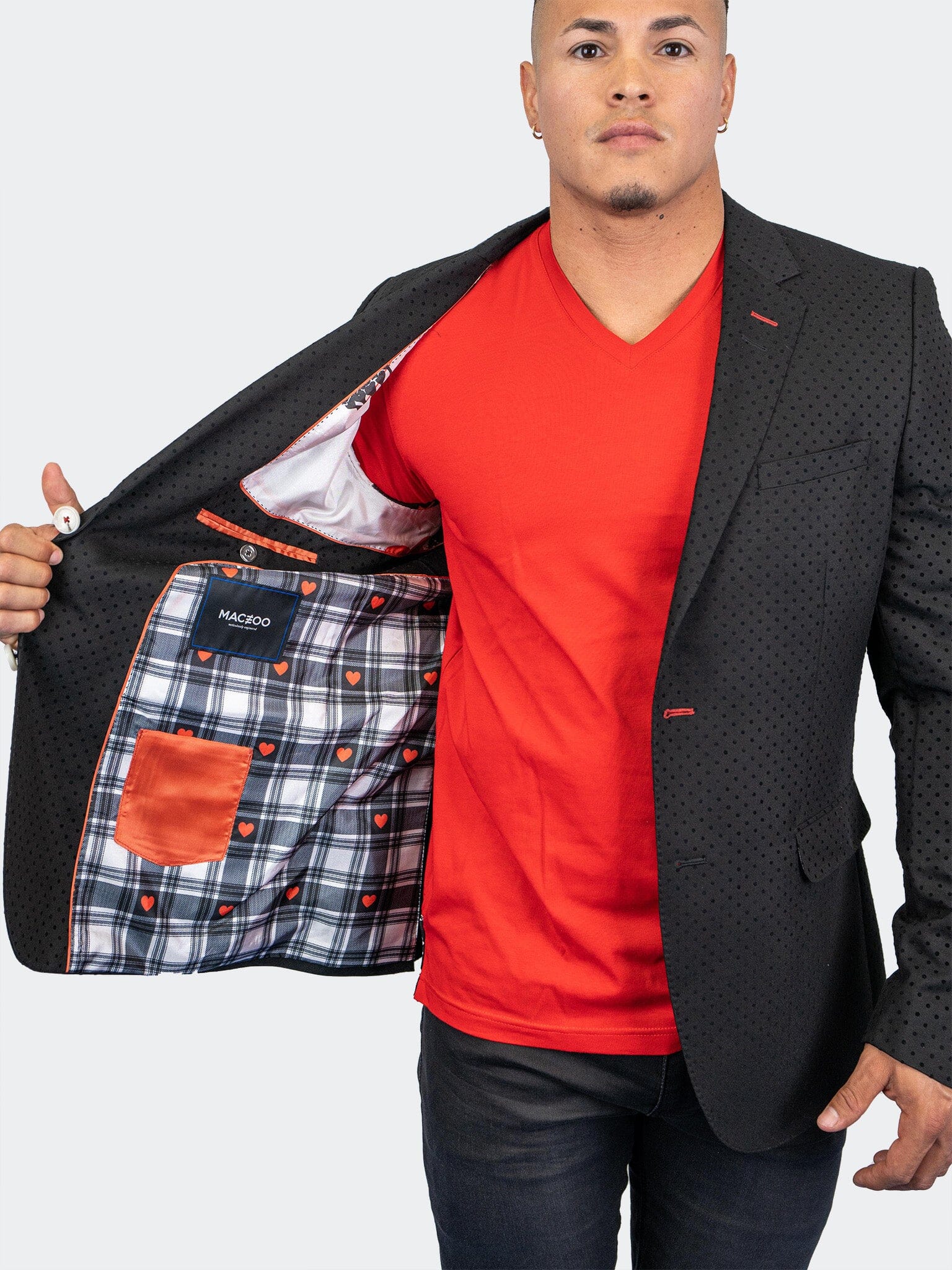 Socrates DotFlok Black Blazer